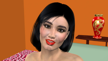 обоя 3д графика, portraits , портрет, девушка, лицо