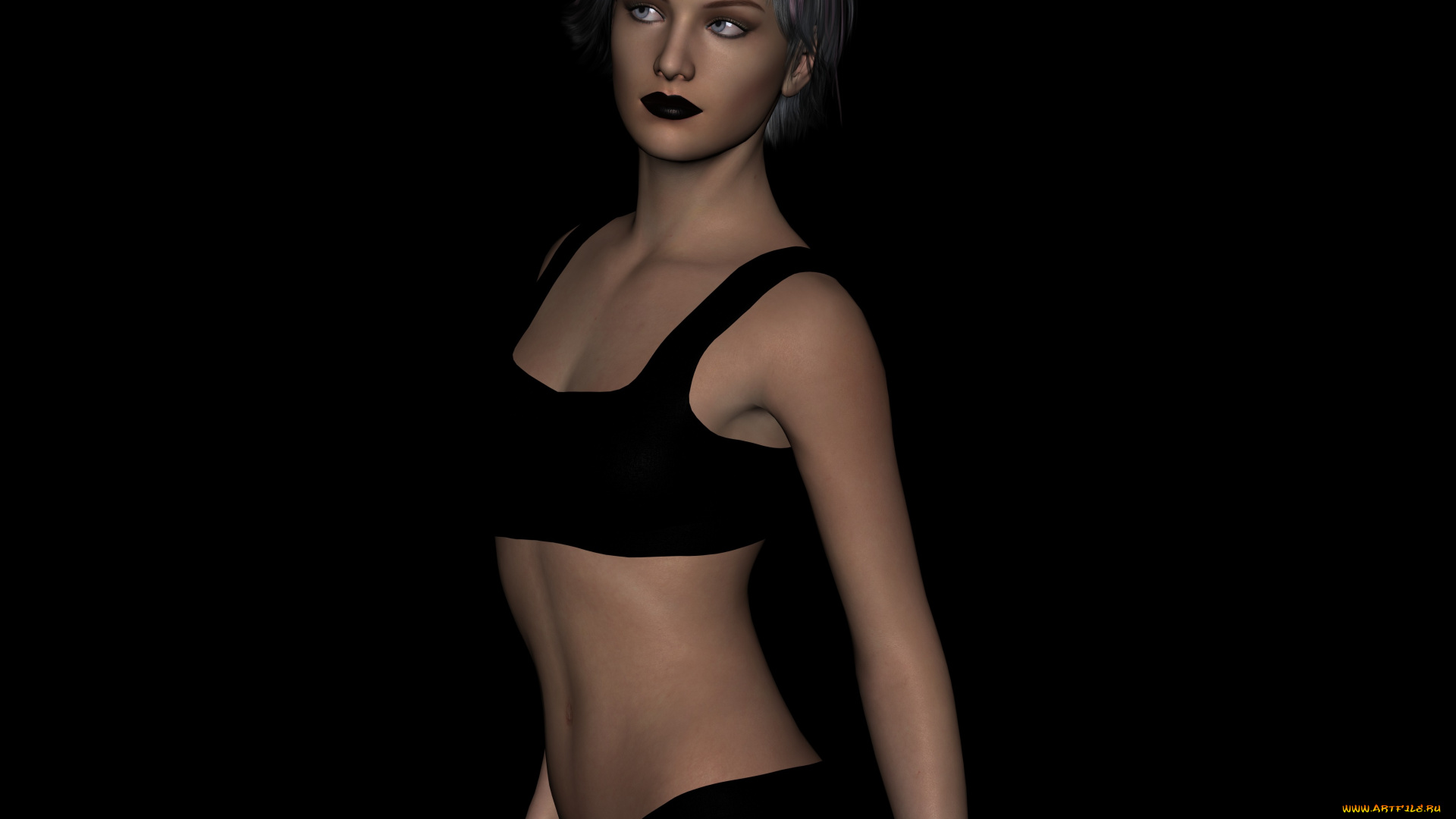 3д, графика, люди, , people, девушка, взгляд, фон