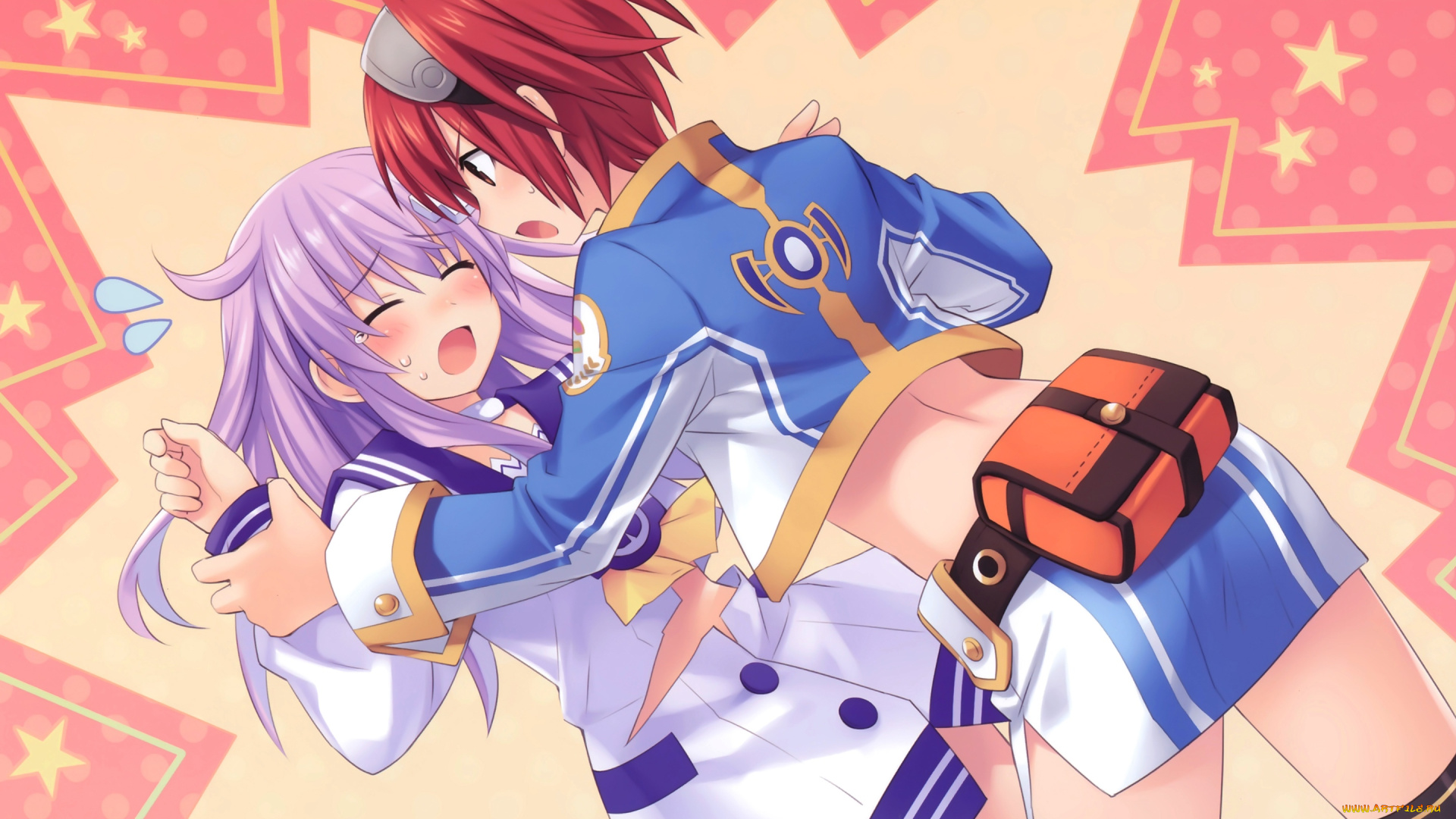 аниме, hyperdimension, neptunia, захват, волосы, девушки, форма, костюм