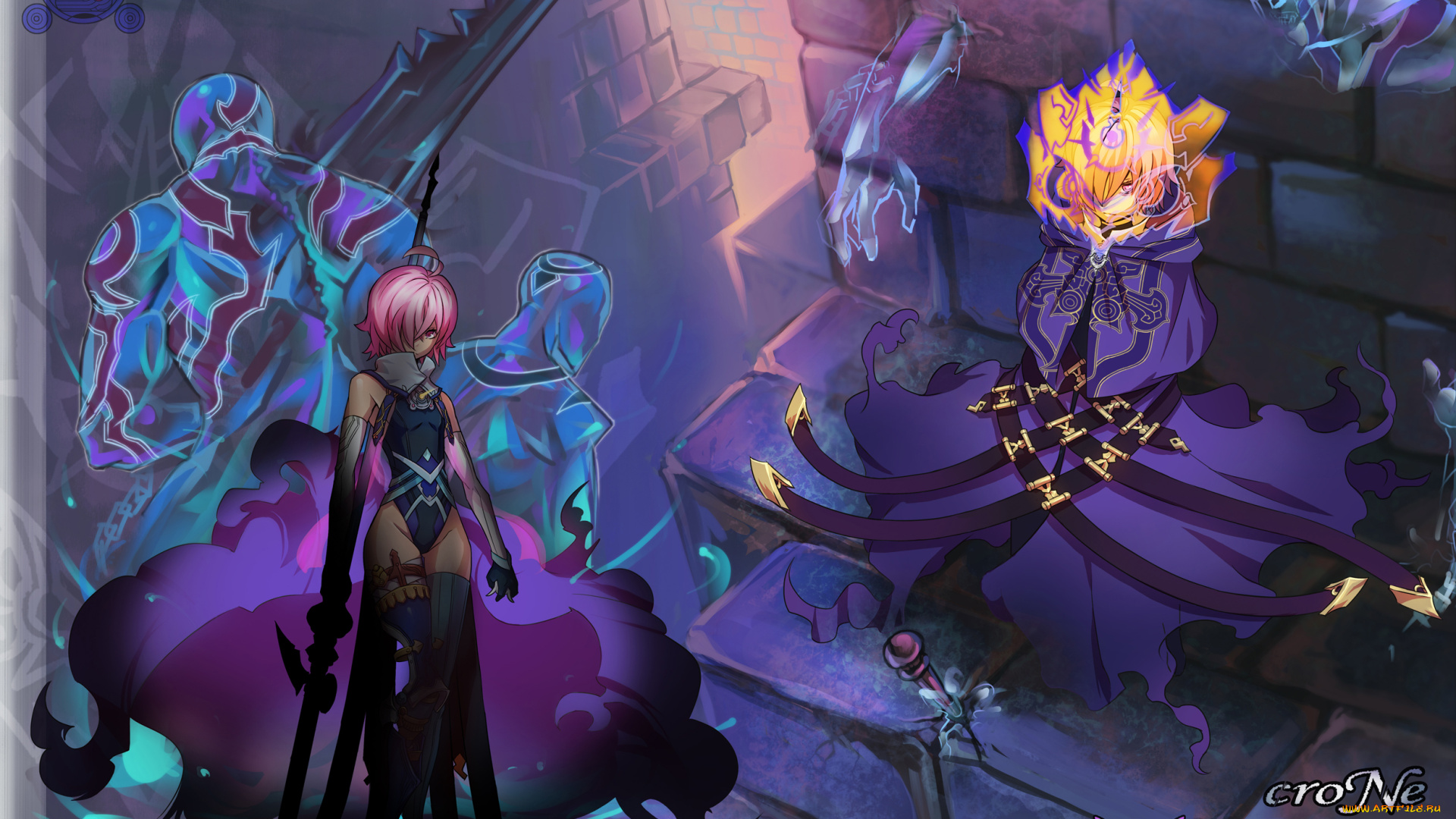 аниме, pixiv, fantasia, фантастика, существа, призраки, духи, pixiv, fantasia, девушки, арт, todee, оружие