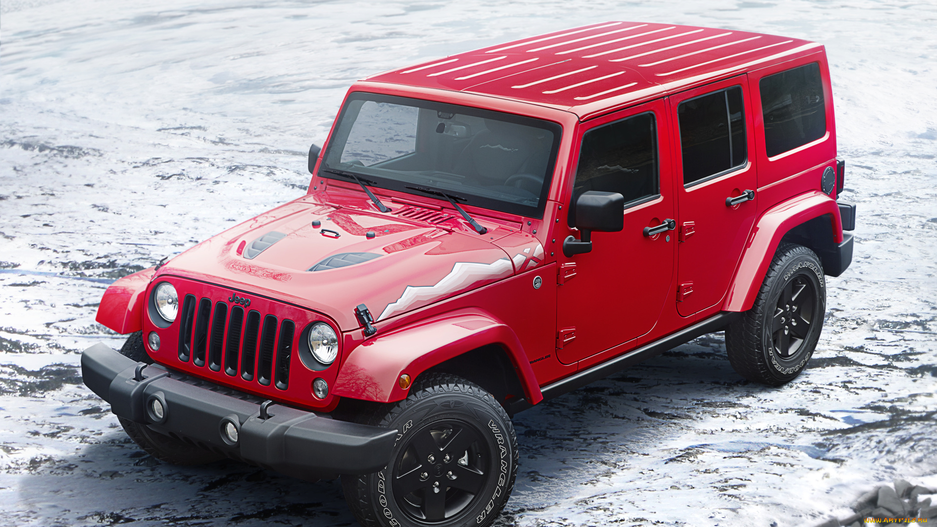 автомобили, jeep, unlimited, 2015г, wrangler, красный, jk, x