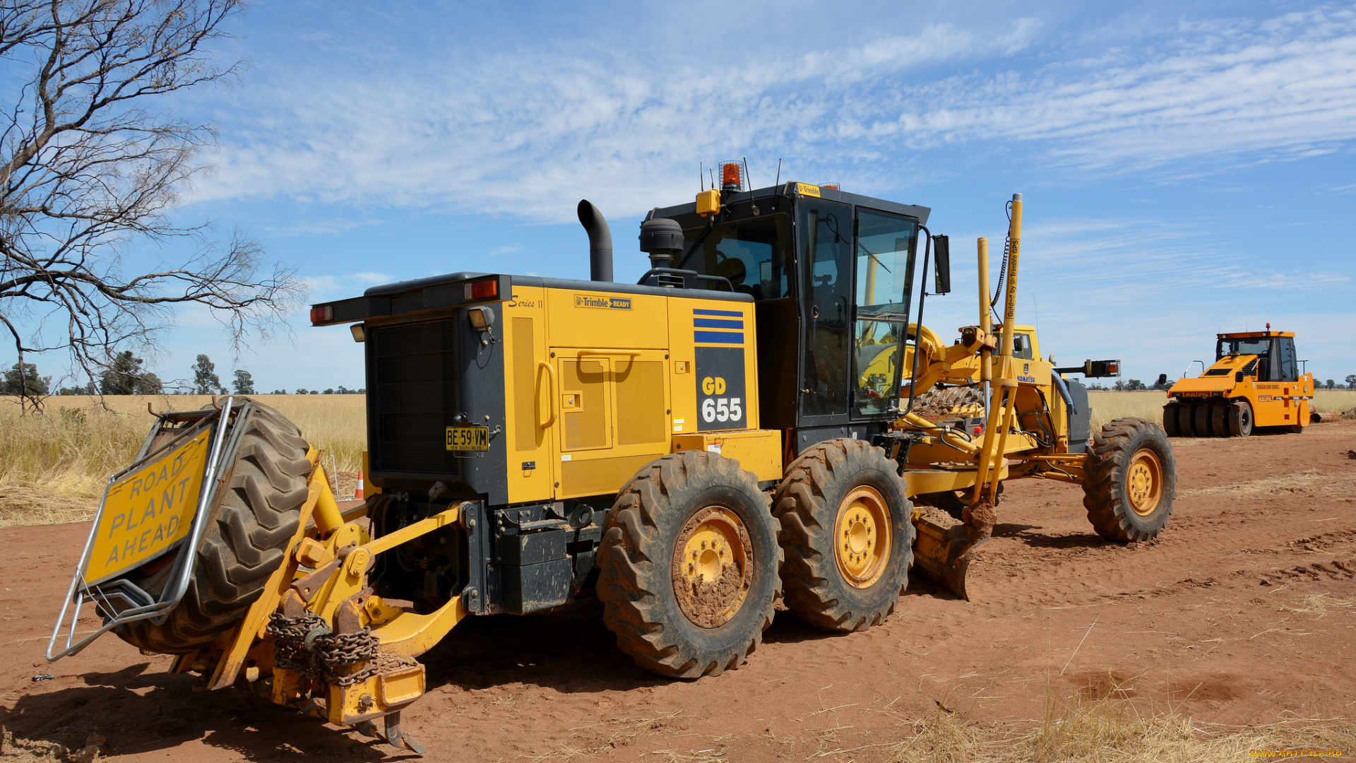 komatsu, техника, грейдеры, грейдер