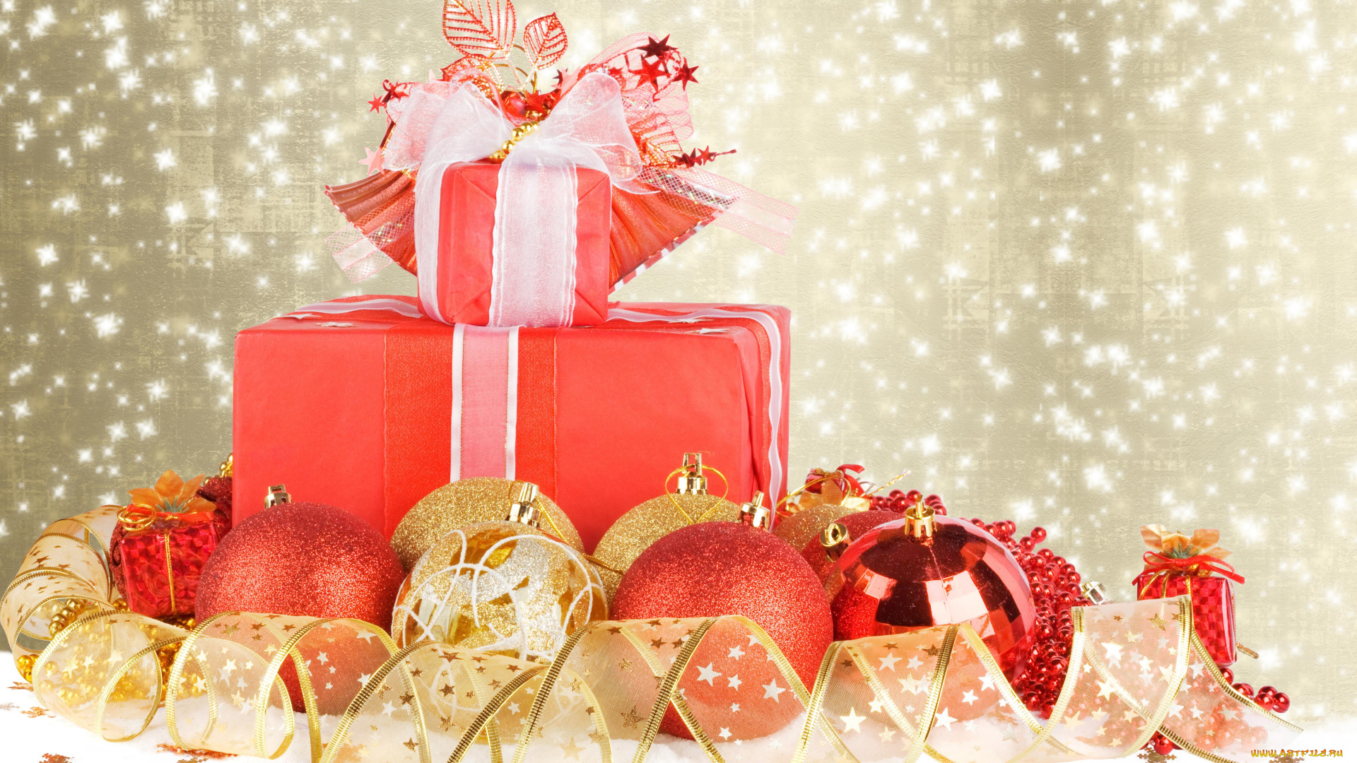 праздничные, подарки, и, коробочки, новый, год, рождество, christmas