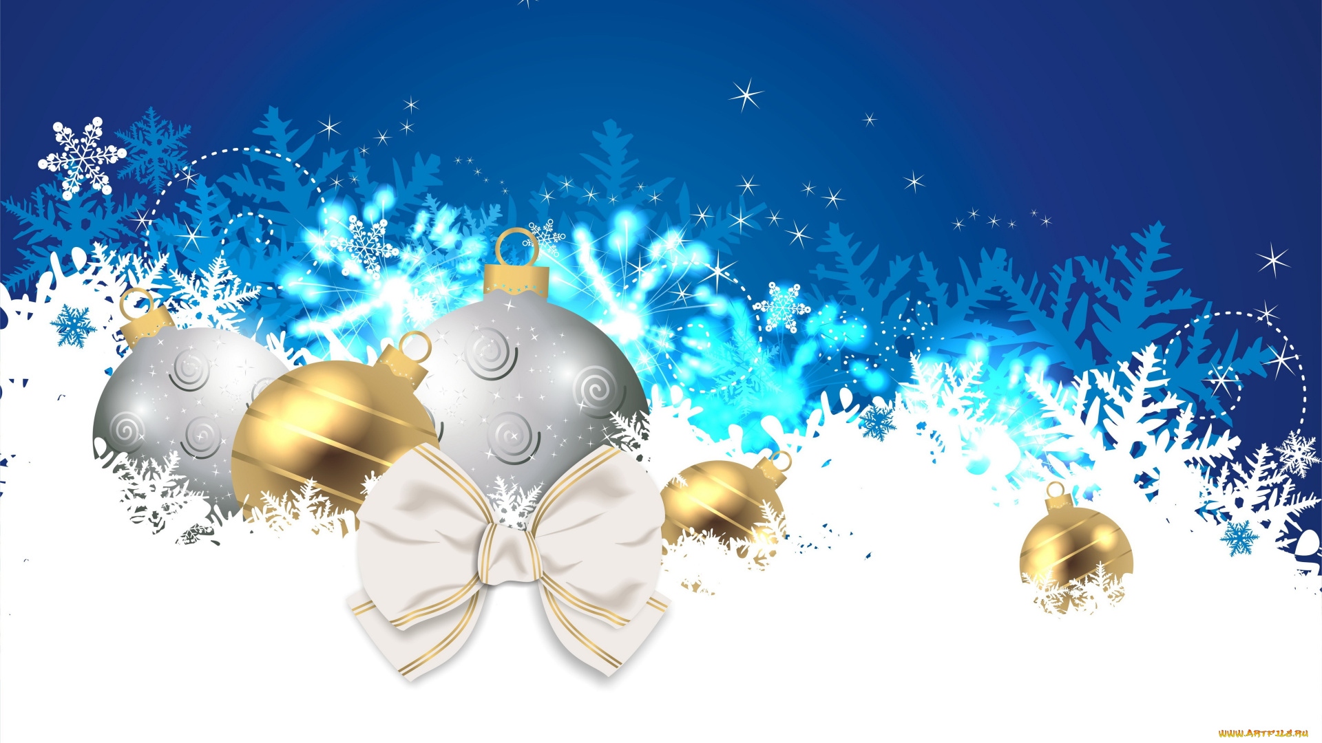 праздничные, векторная, графика, , новый, год, снежинки, игрушки