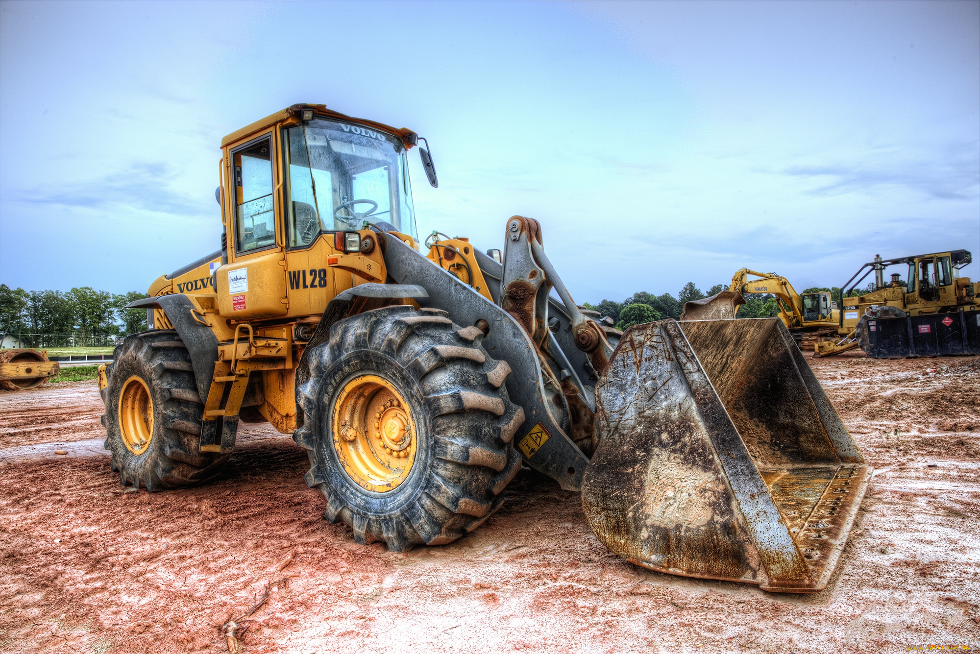 техника, фронтальные, погрузчики, погрузчик, колесный, ковш