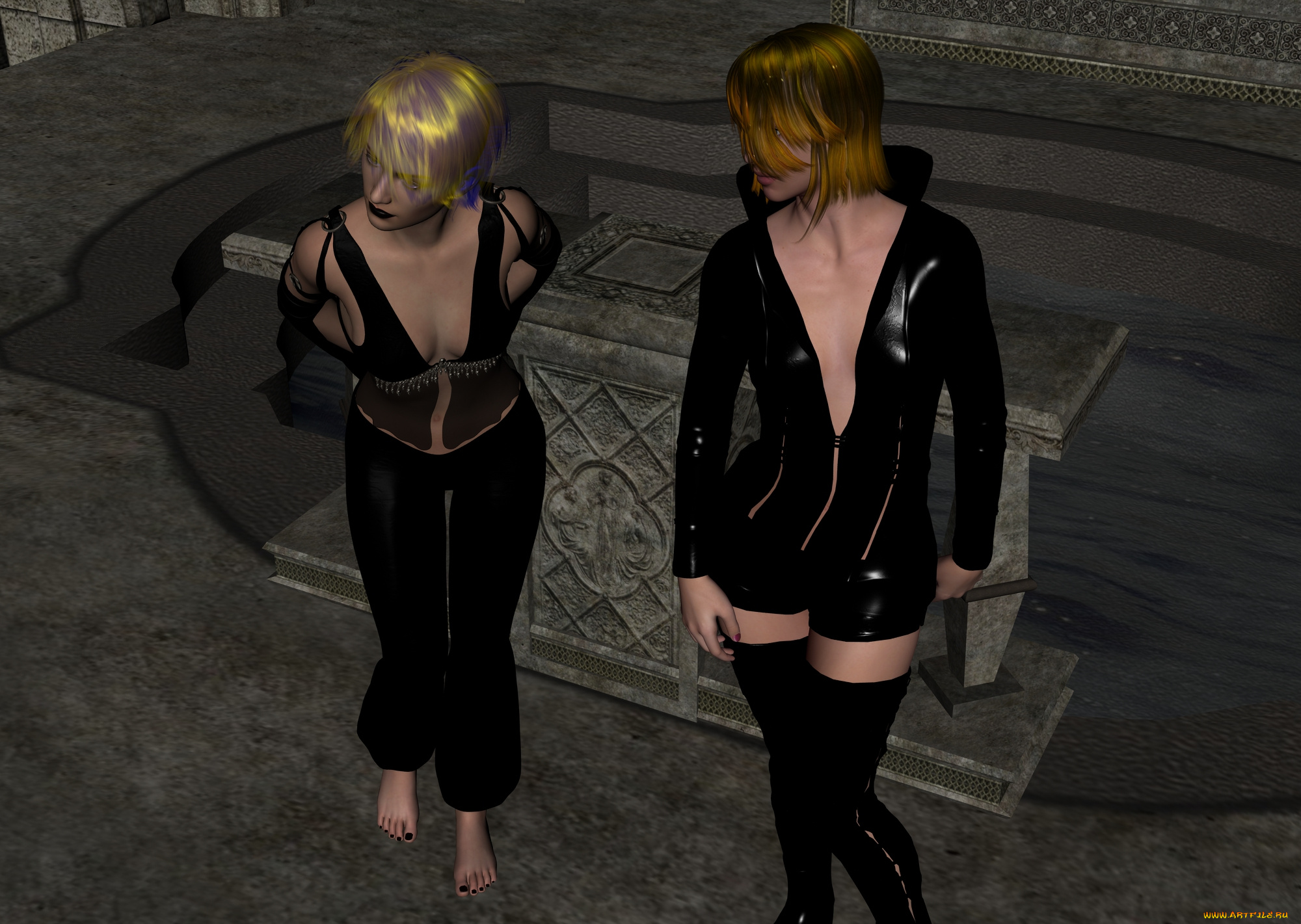 3д, графика, люди, , people, фон, взгляд, девушки