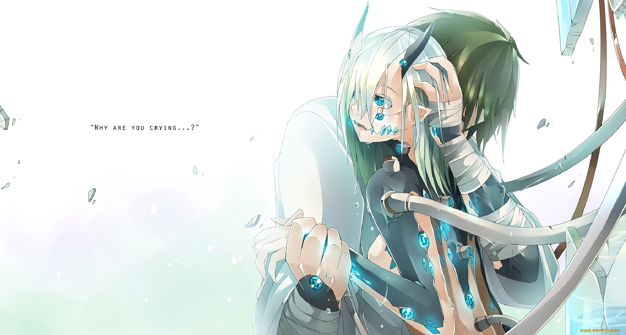 аниме, оружие, , техника, , технологии, sinlaire, арт, пара, существо, объятия, фон