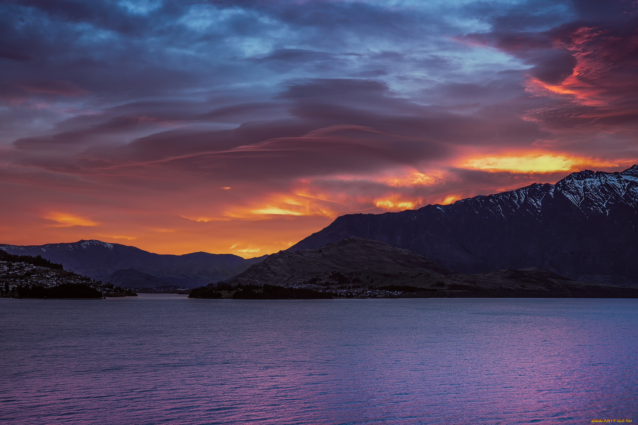 природа, реки, озера, утро, озеро, текапо, южный, остров, новая, зеландия