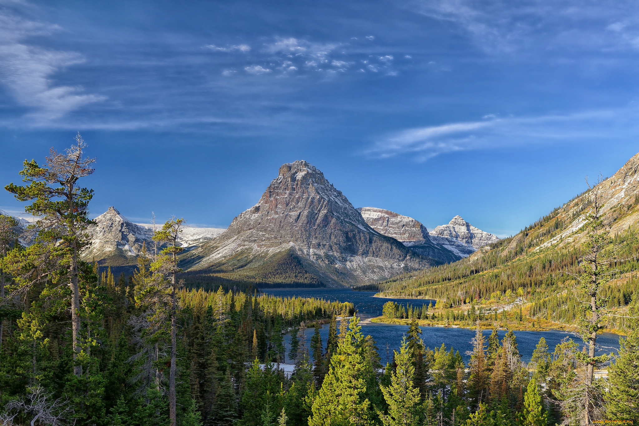 природа, реки, озера, горы, лес, река