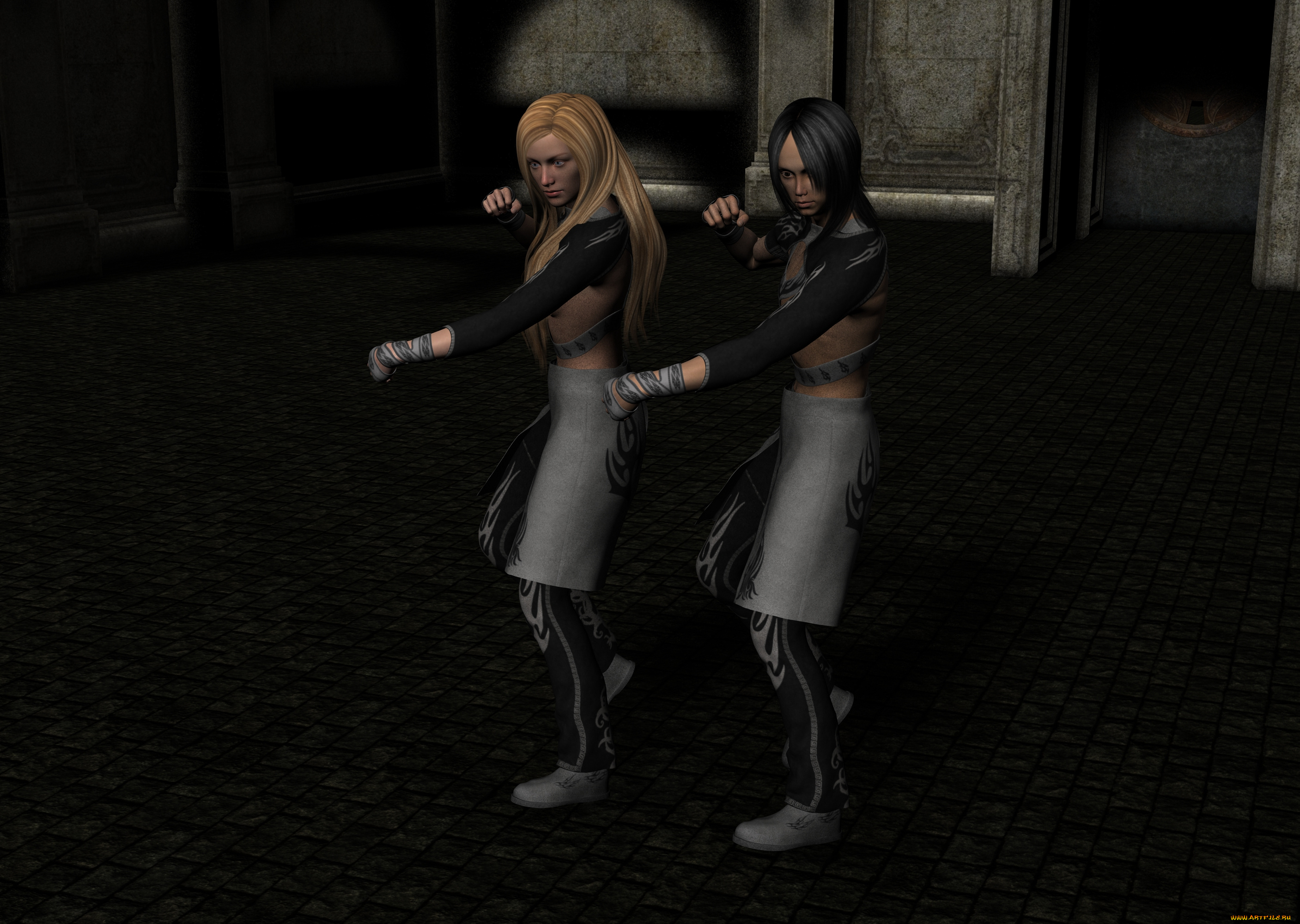 3д, графика, люди, , people, девушки, взгляд, фон, поза