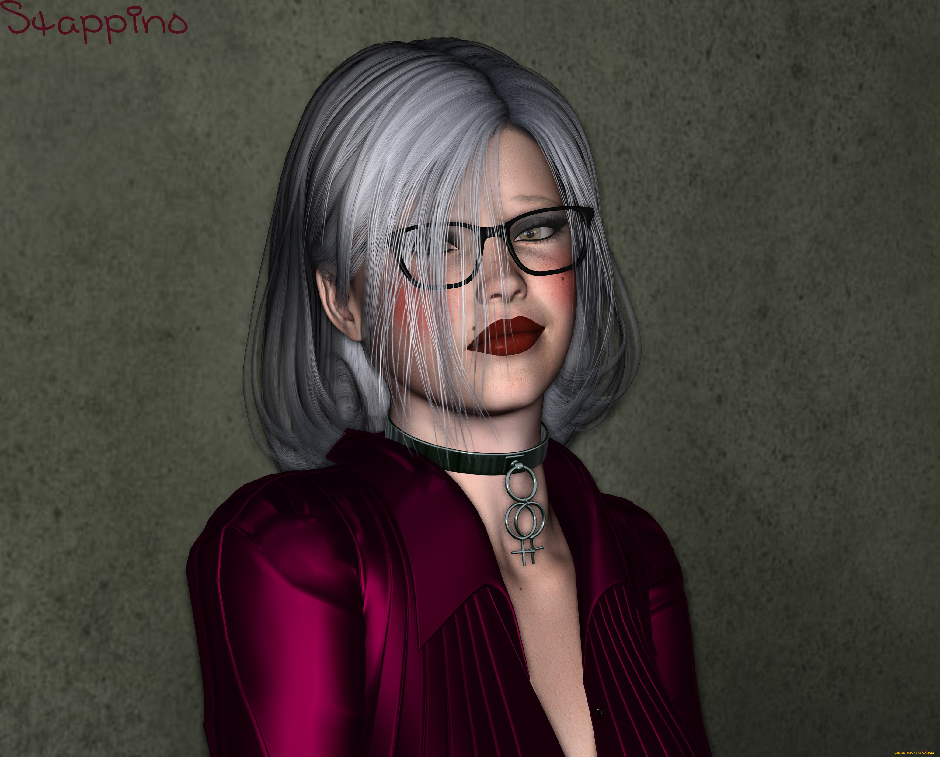 3д, графика, портрет, , portraits, взгляд, девушка, блондинка, фон