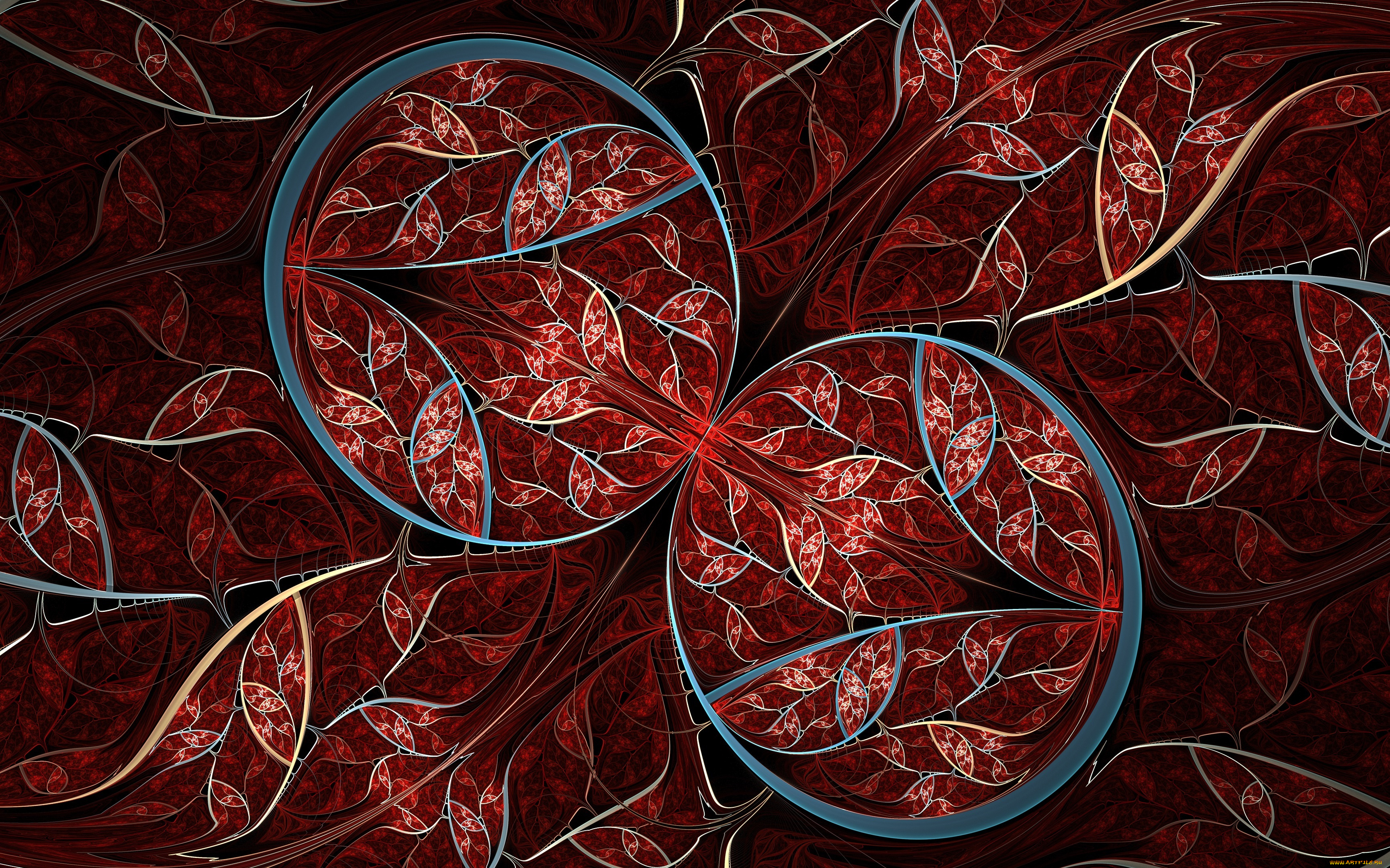 3д, графика, фракталы, , fractal, узор, цвета, фон