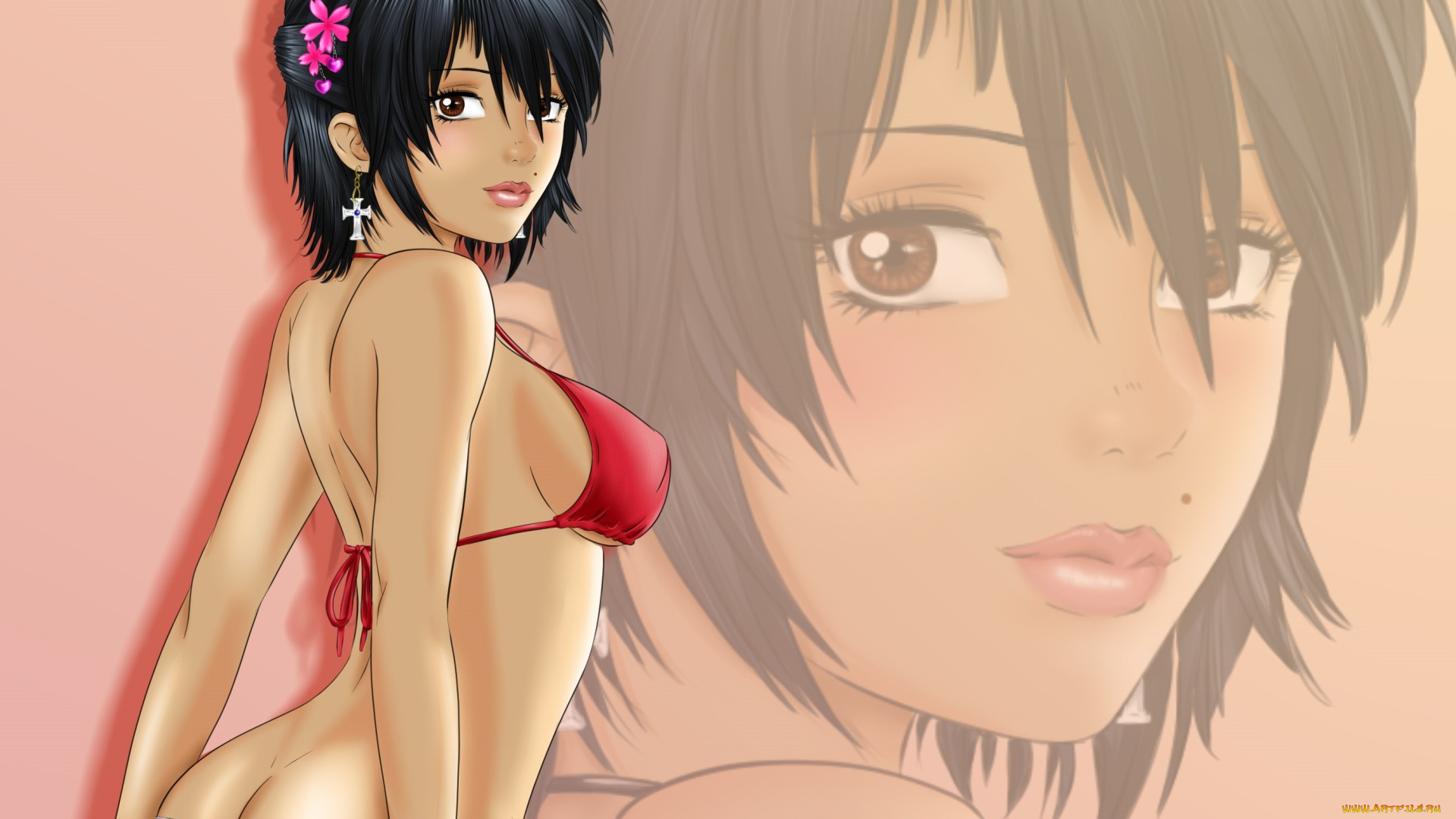 аниме, unknown, , другое, девушка, взгляд