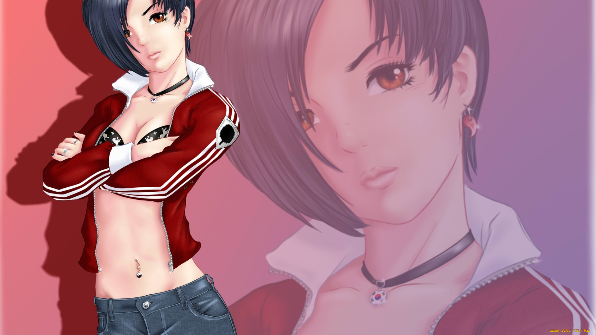 аниме, unknown, , другое, взгляд, девушка