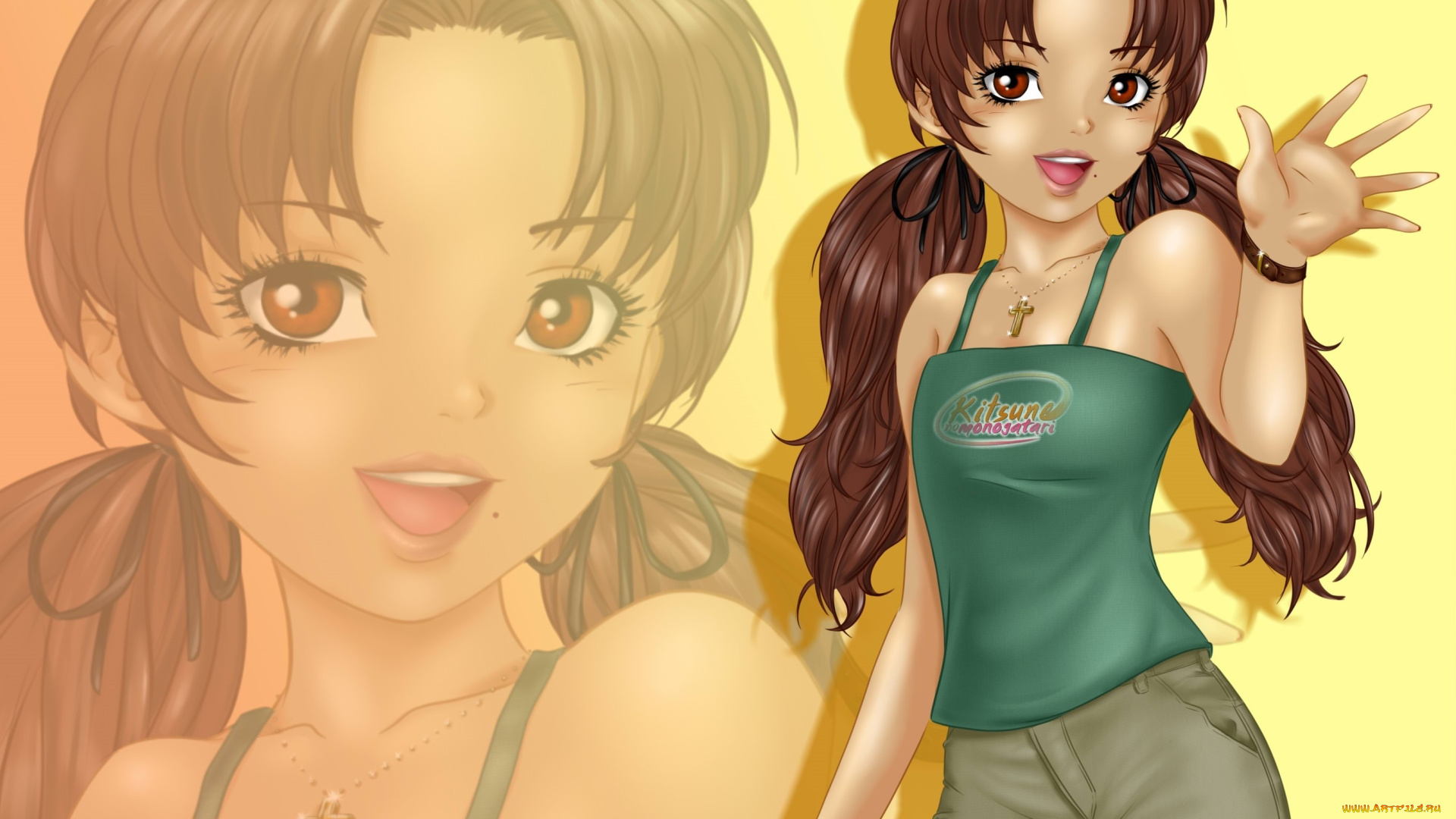 аниме, unknown, , другое, взгляд, девушка