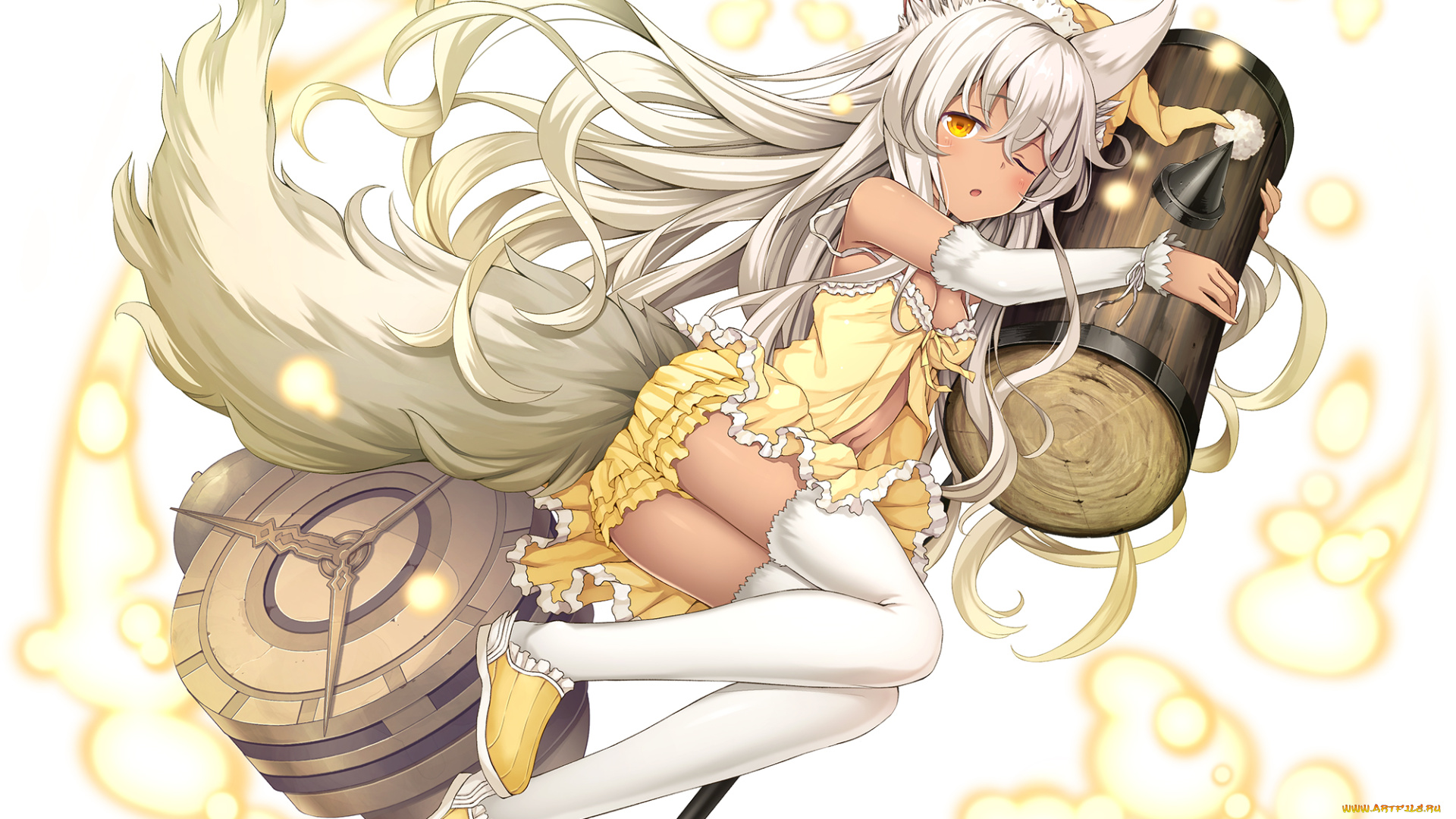 автор, , namaru, , summer, dandy, аниме, животные, , существа, kairisei, million, arthur, девушка, ушки