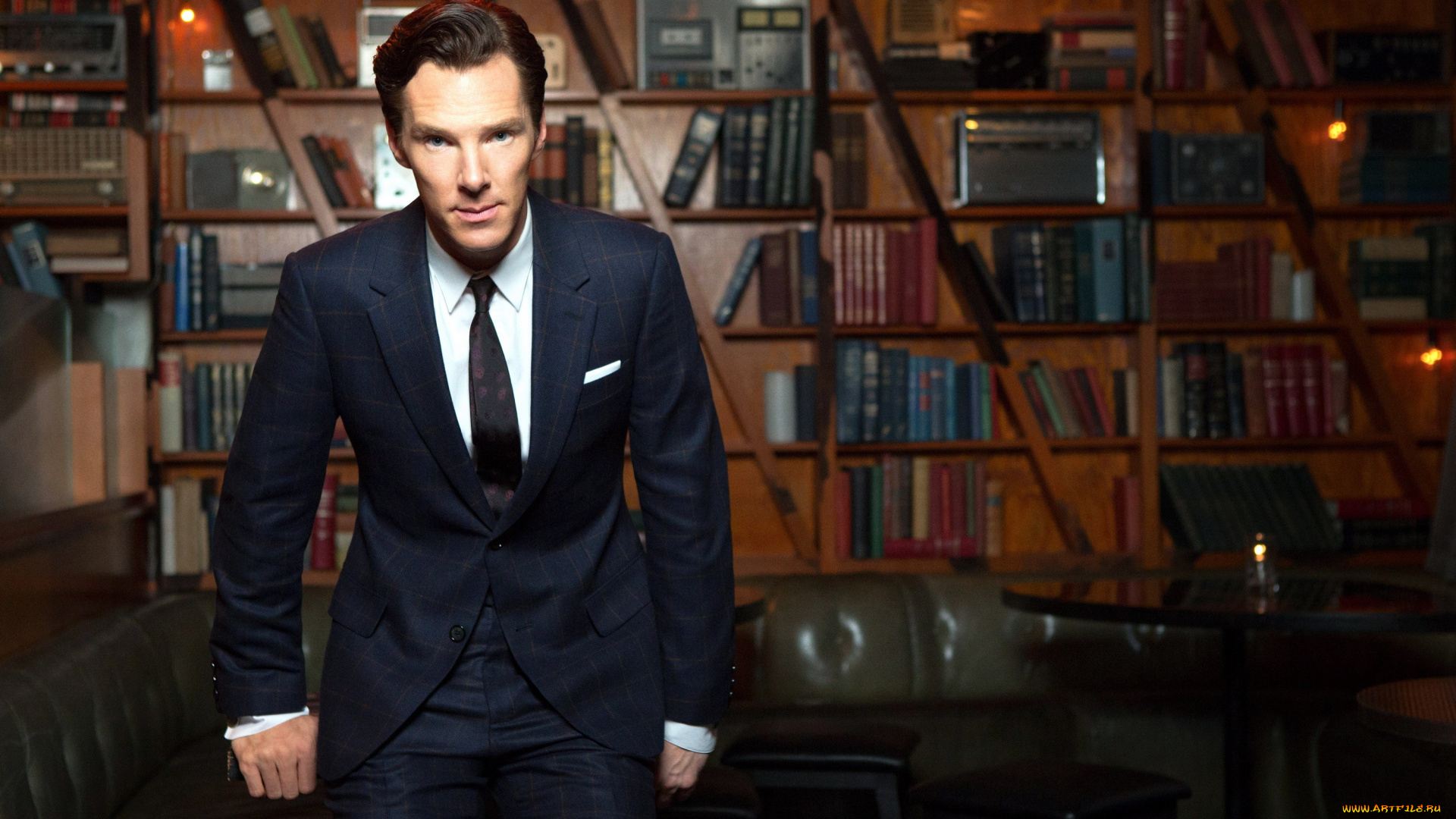benedict, cumberbatch, мужчины, книги, кабинет