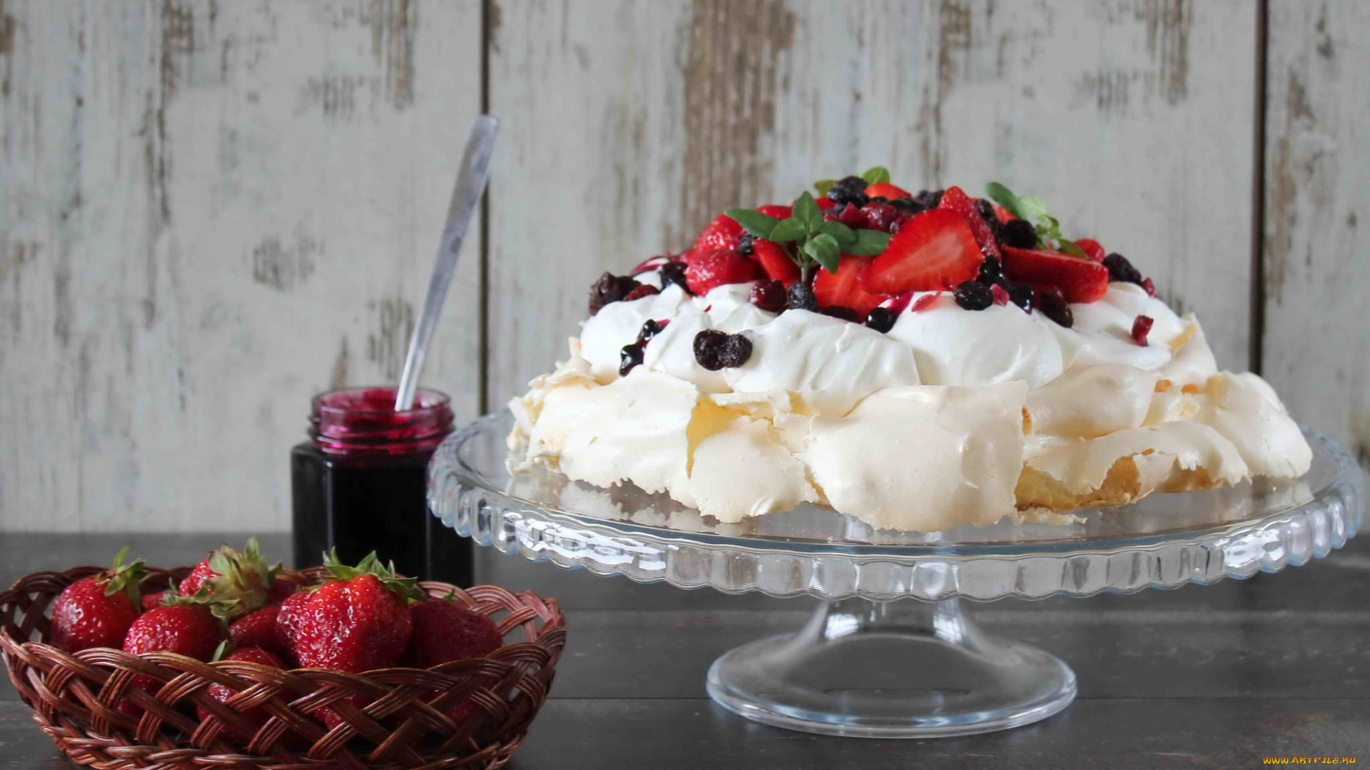 еда, торты, джем, клубника, Ягоды, фрукты, торт, сладость