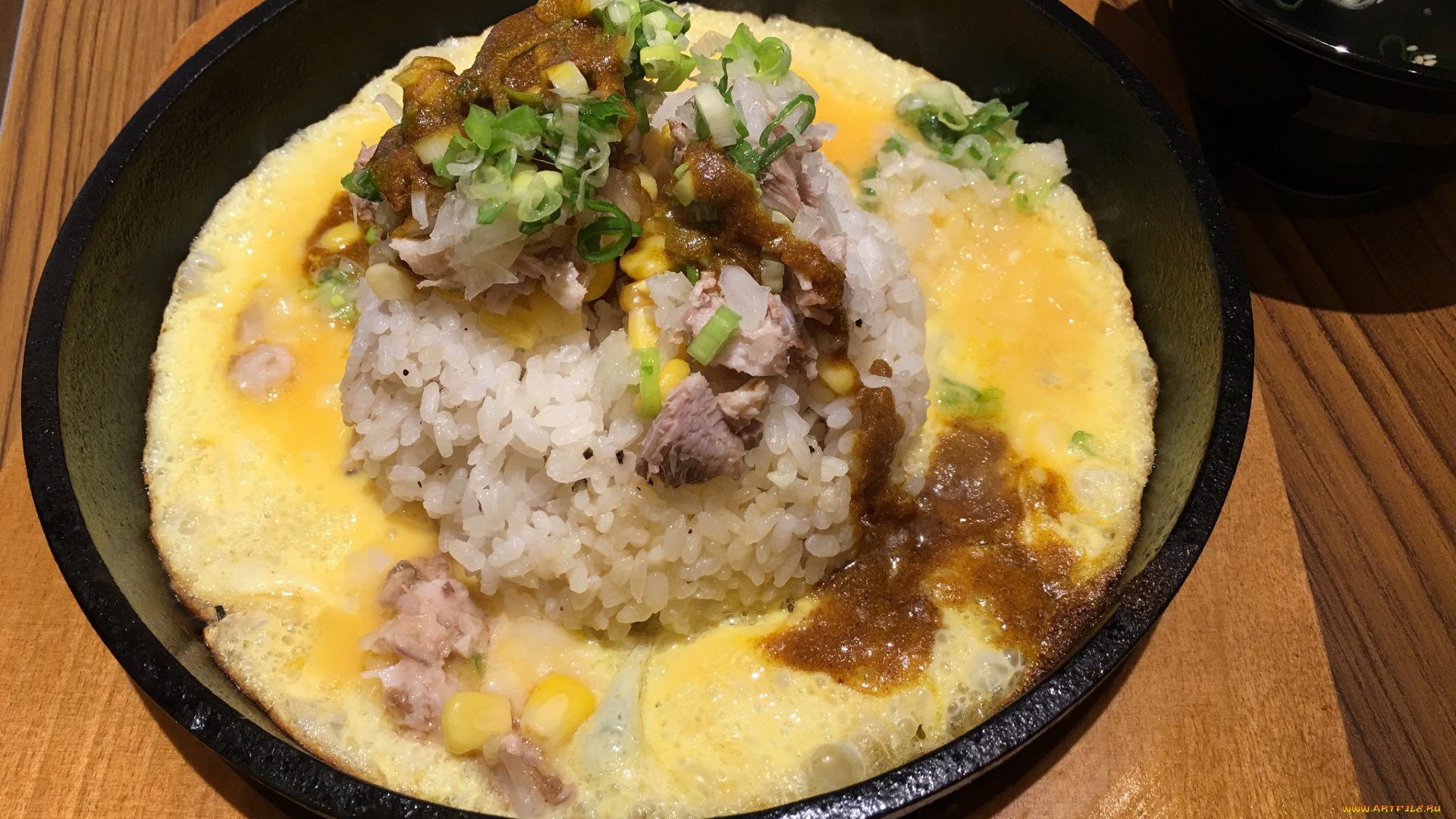 еда, Яичные, блюда, рис, омлет