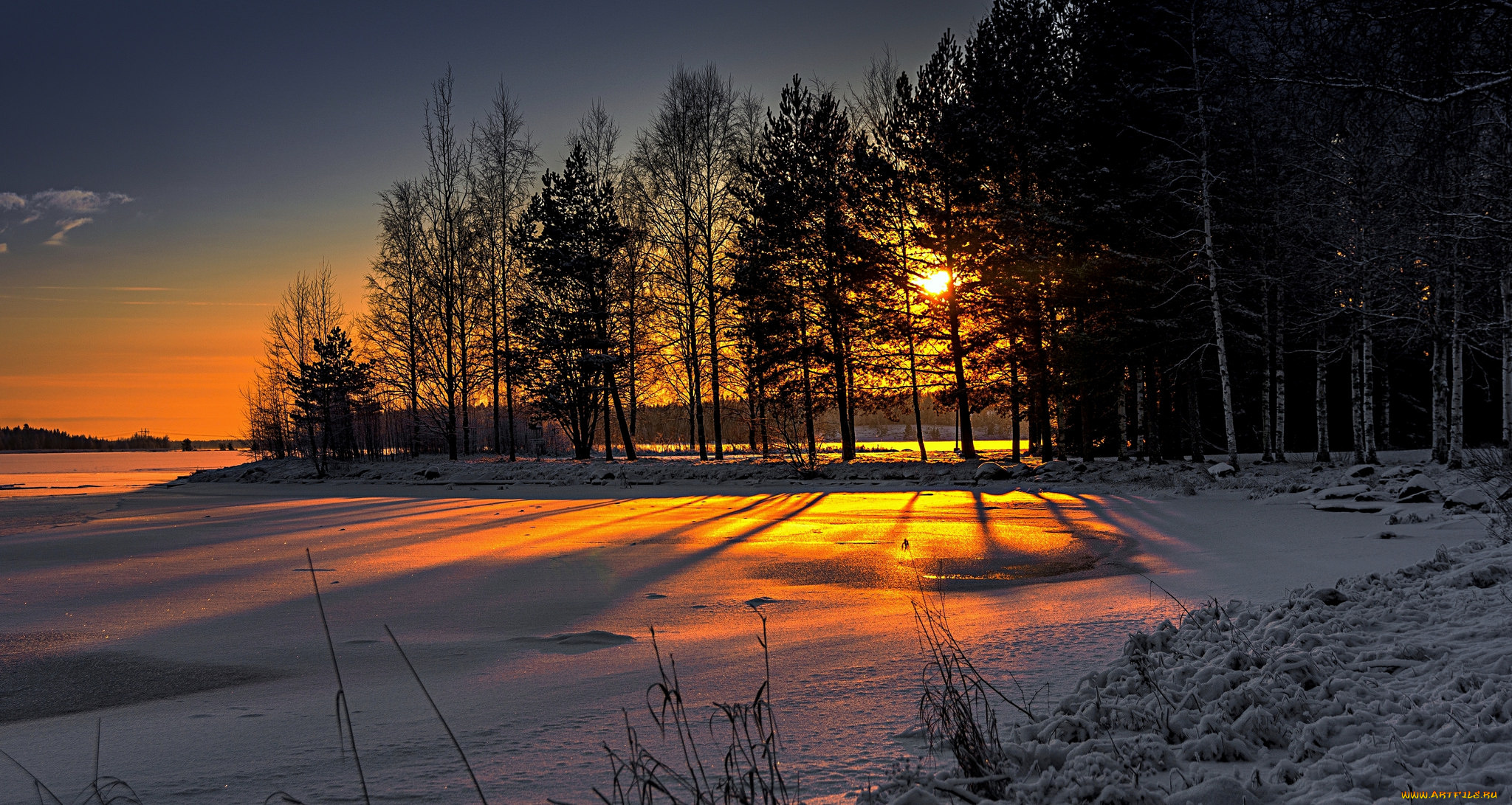 природа, зима, натура