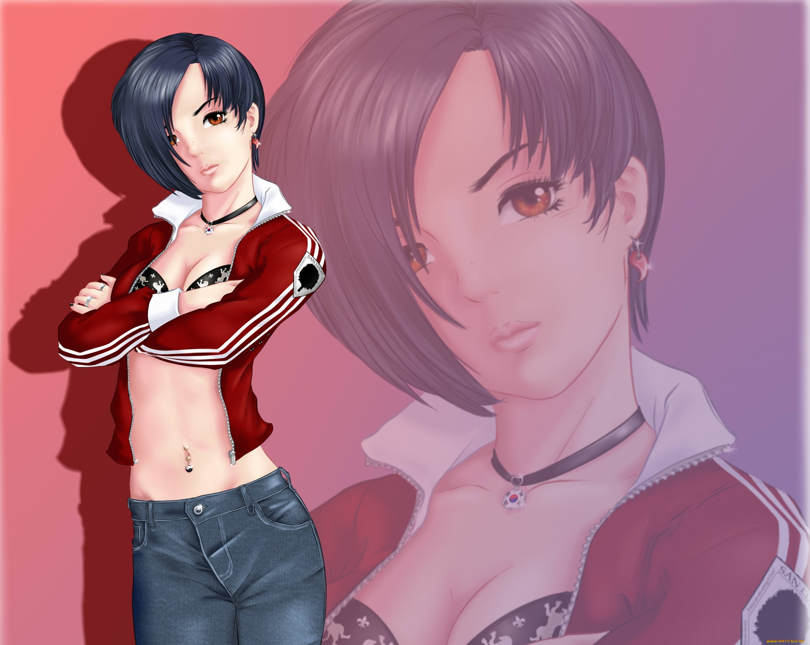 аниме, unknown, , другое, взгляд, девушка