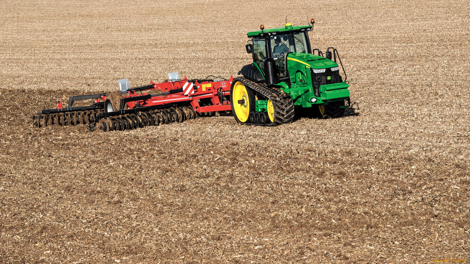 техника, тракторы, на, гусенецах, john, deere