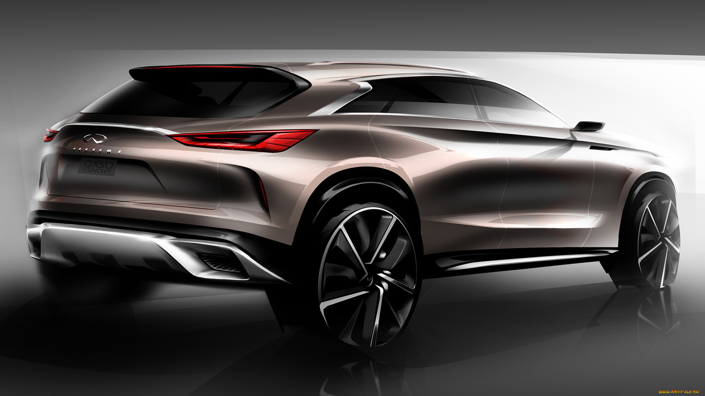 infiniti, qx50, concept, 2017, автомобили, 3д, 2017, concept, qx50, infiniti