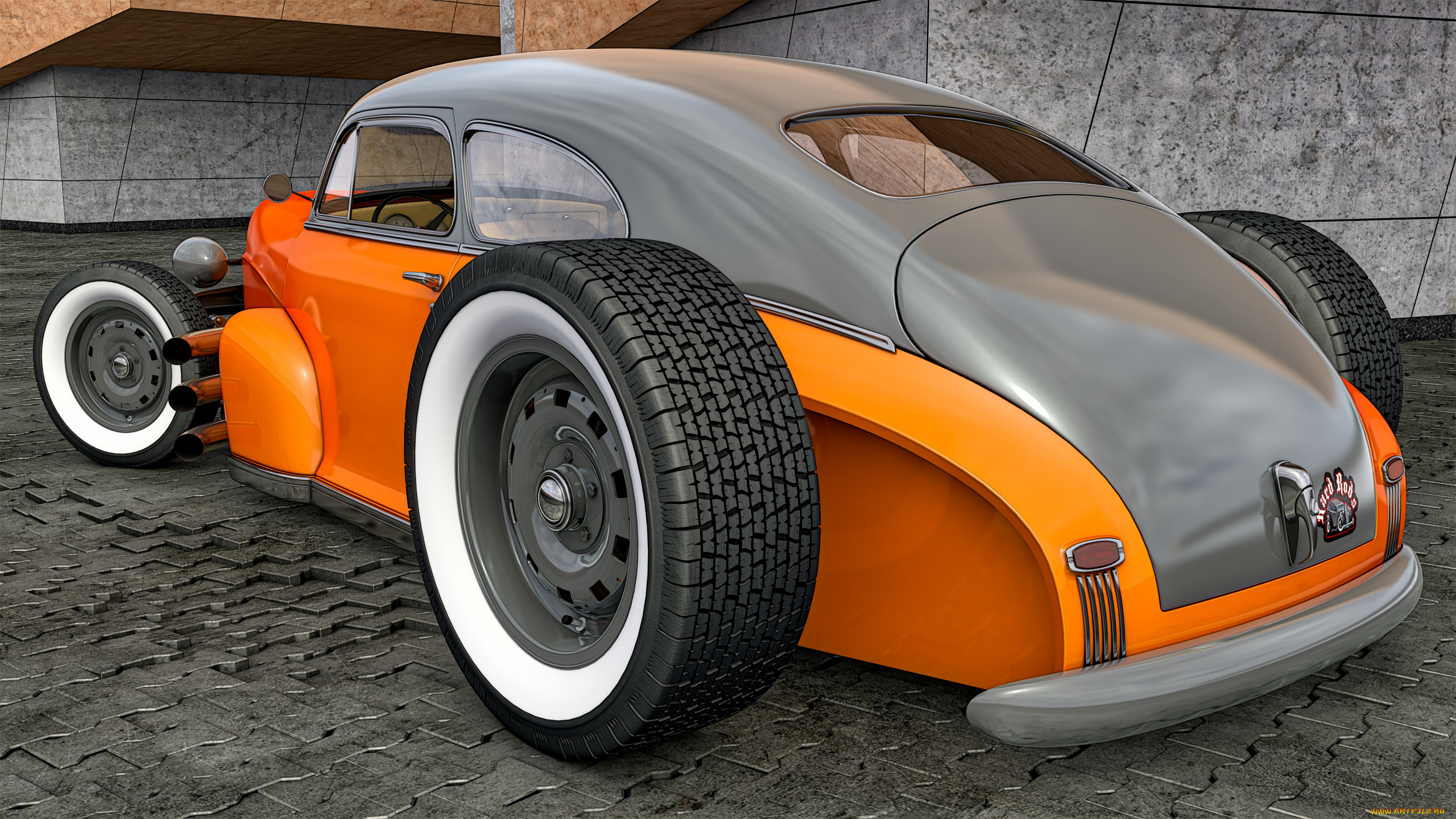 автомобили, 3д, фон, автомобиль