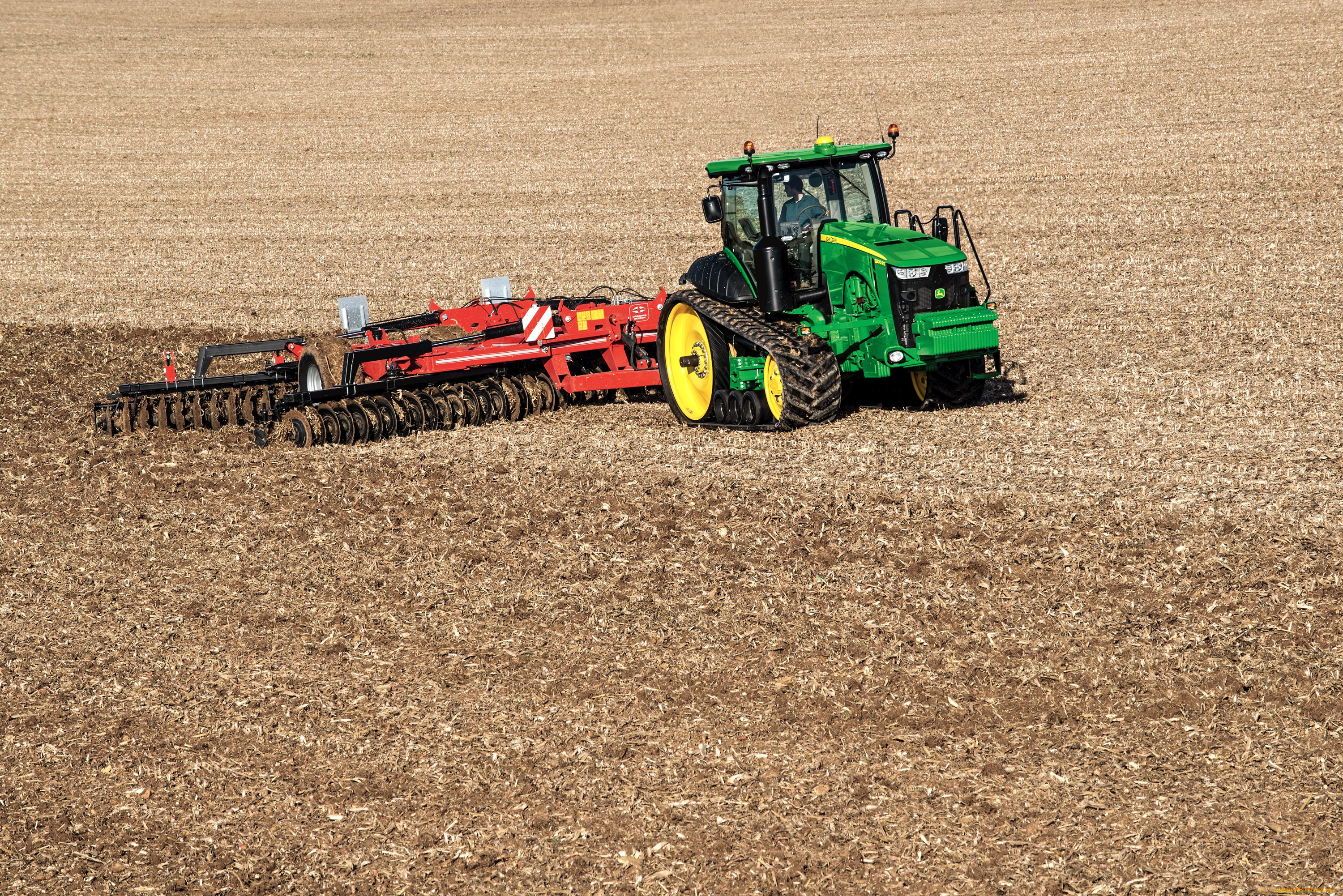 техника, тракторы, на, гусенецах, john, deere