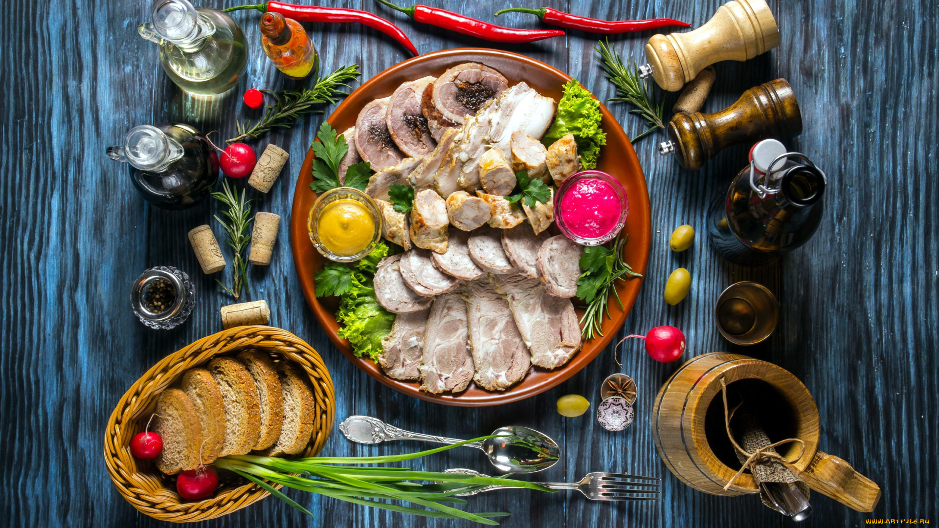 еда, мясные, блюда, хрен, специи, мясная, нарезка, горчица, соусы