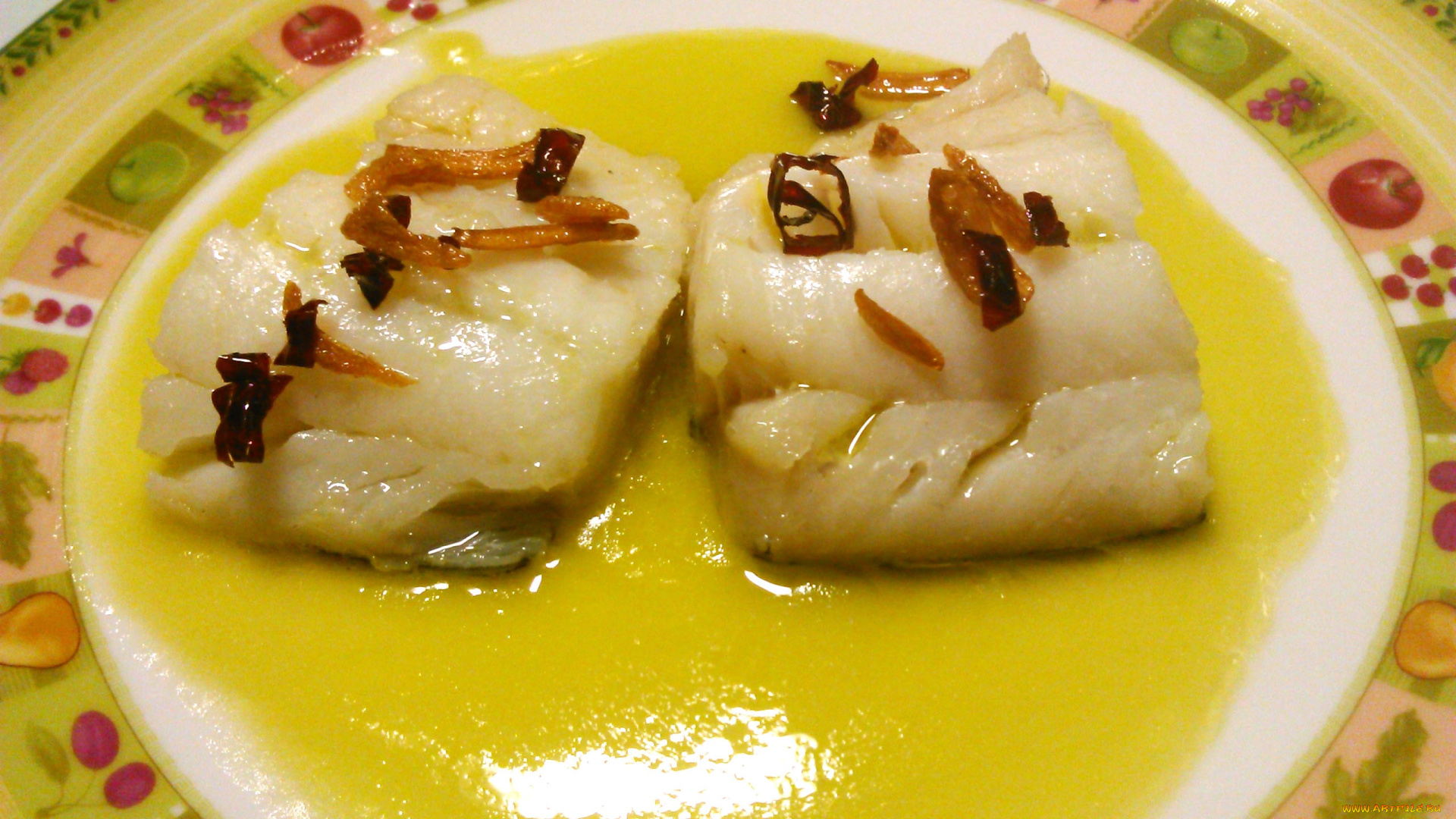 еда, рыбные, блюда, , с, морепродуктами, соус, рыба