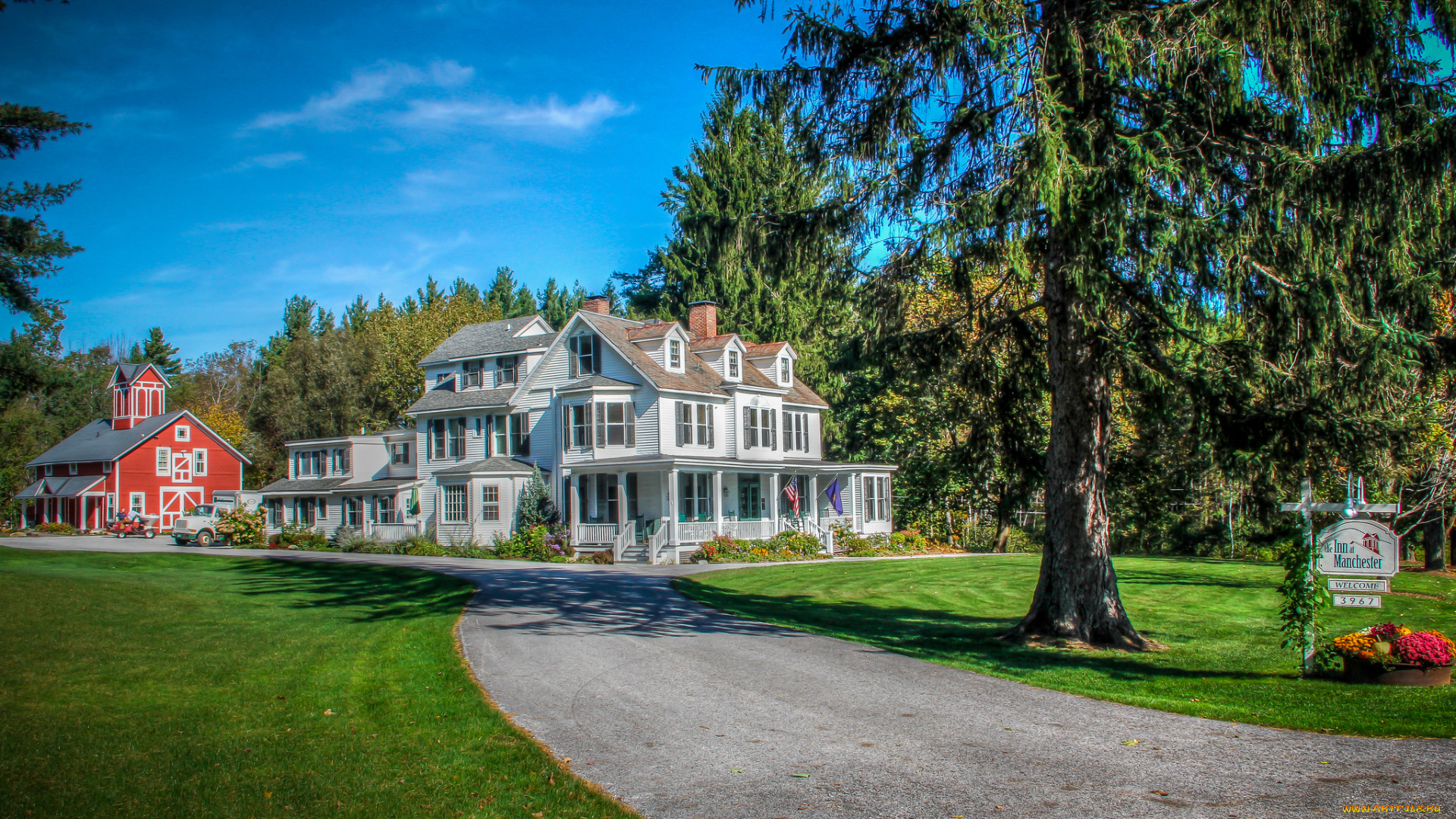 города, -, панорамы, простор