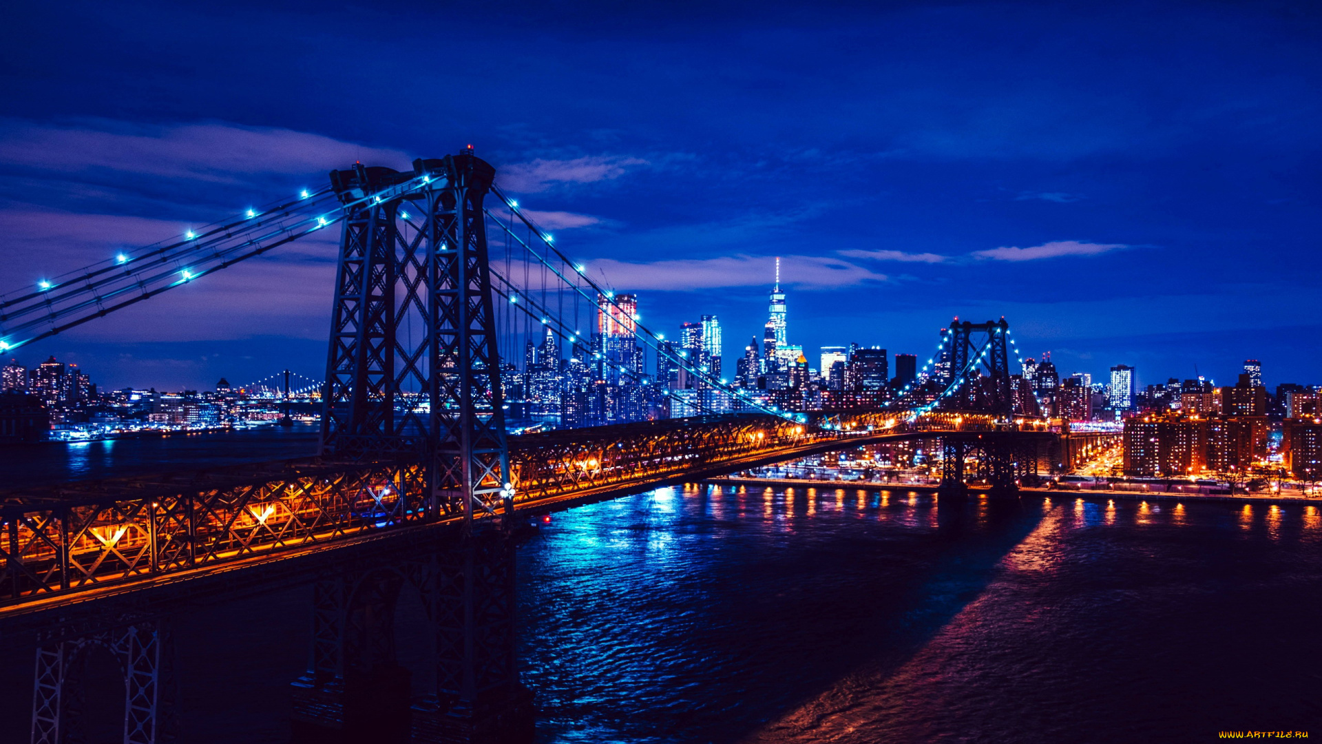 города, нью-йорк, , сша, мост