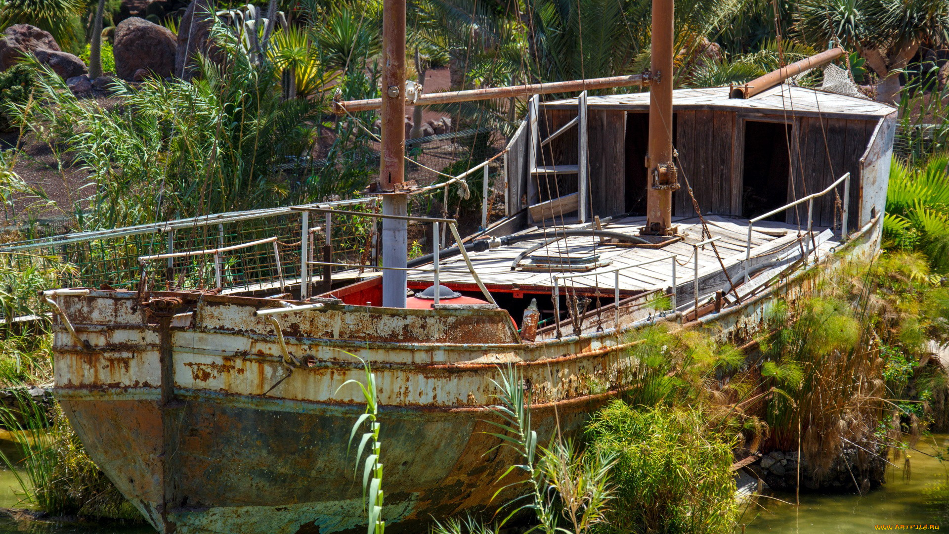 корабли, баркасы, , , буксиры, ржавая, баржа