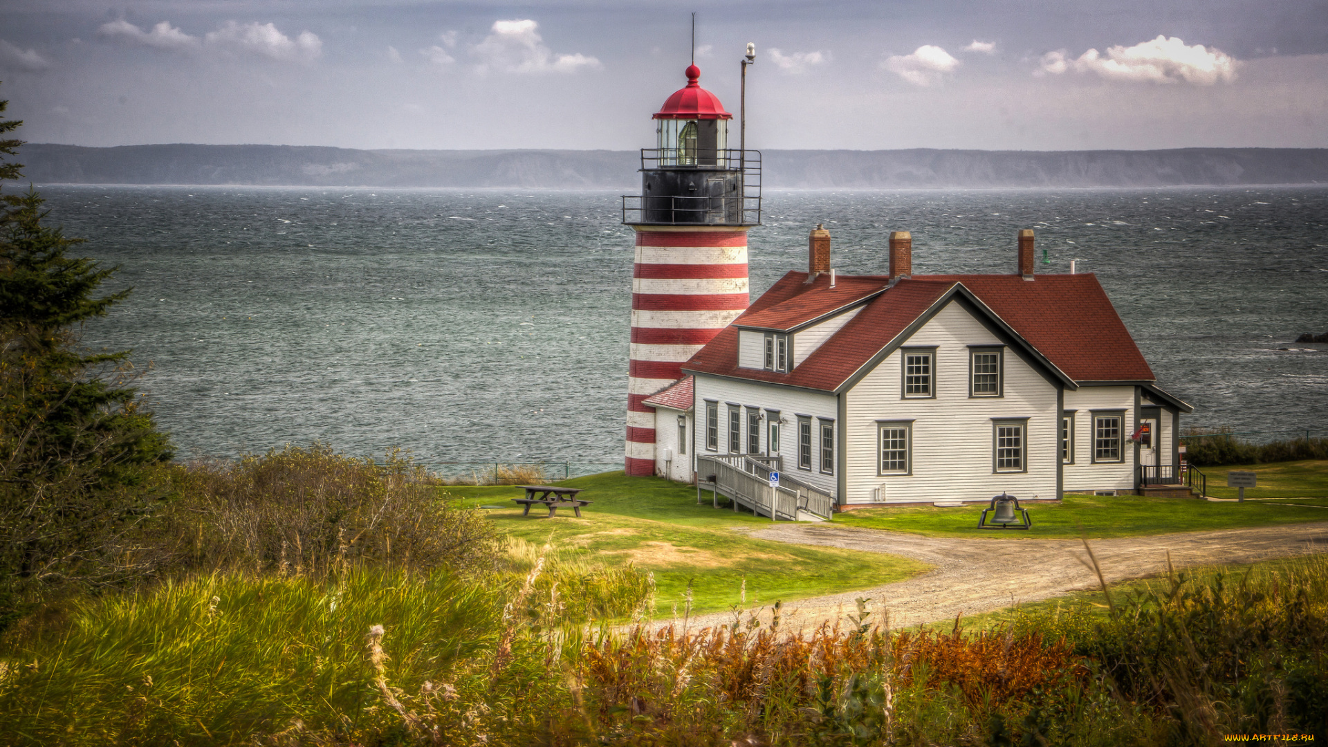 природа, маяки, простор