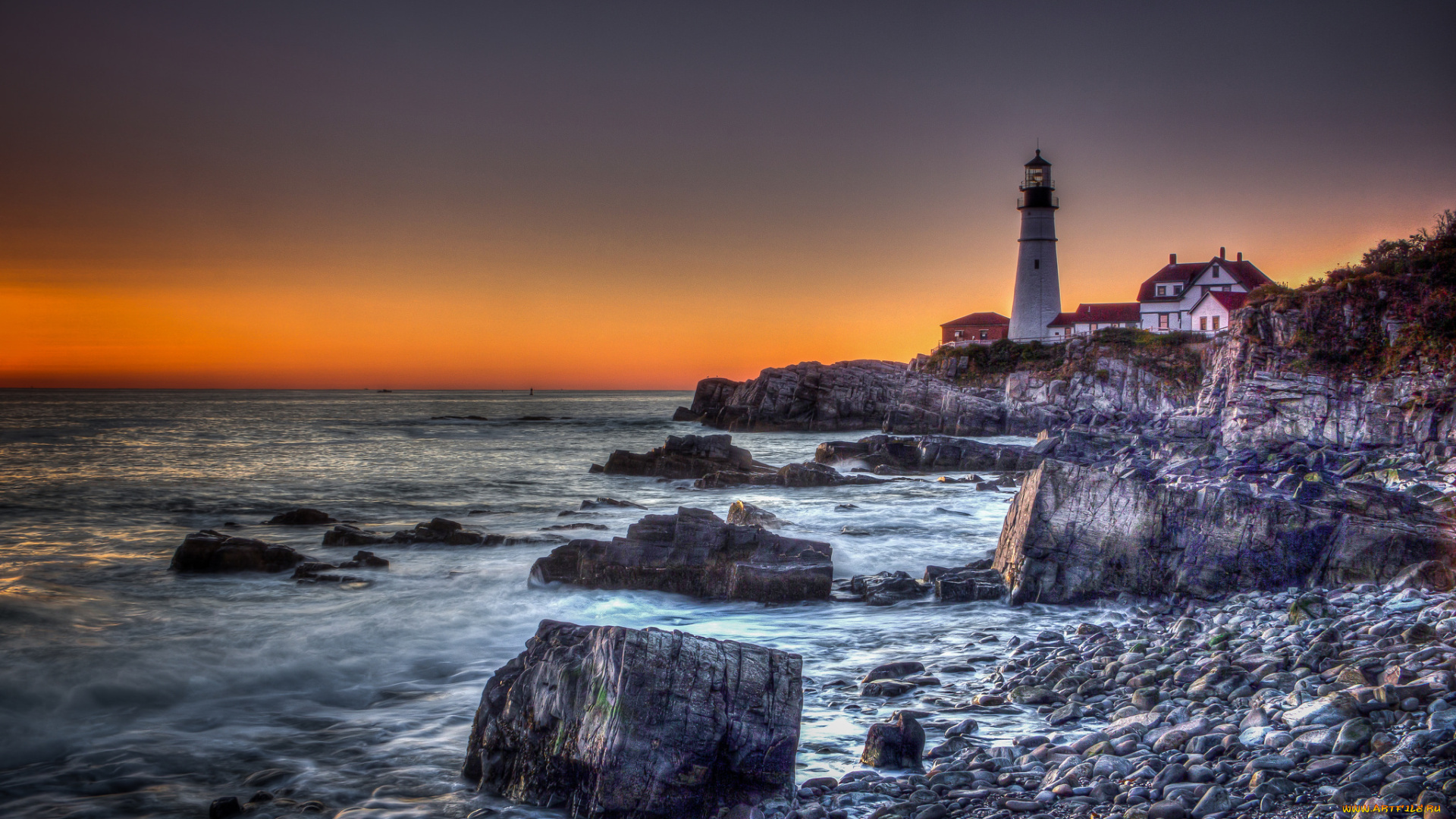 природа, маяки, простор