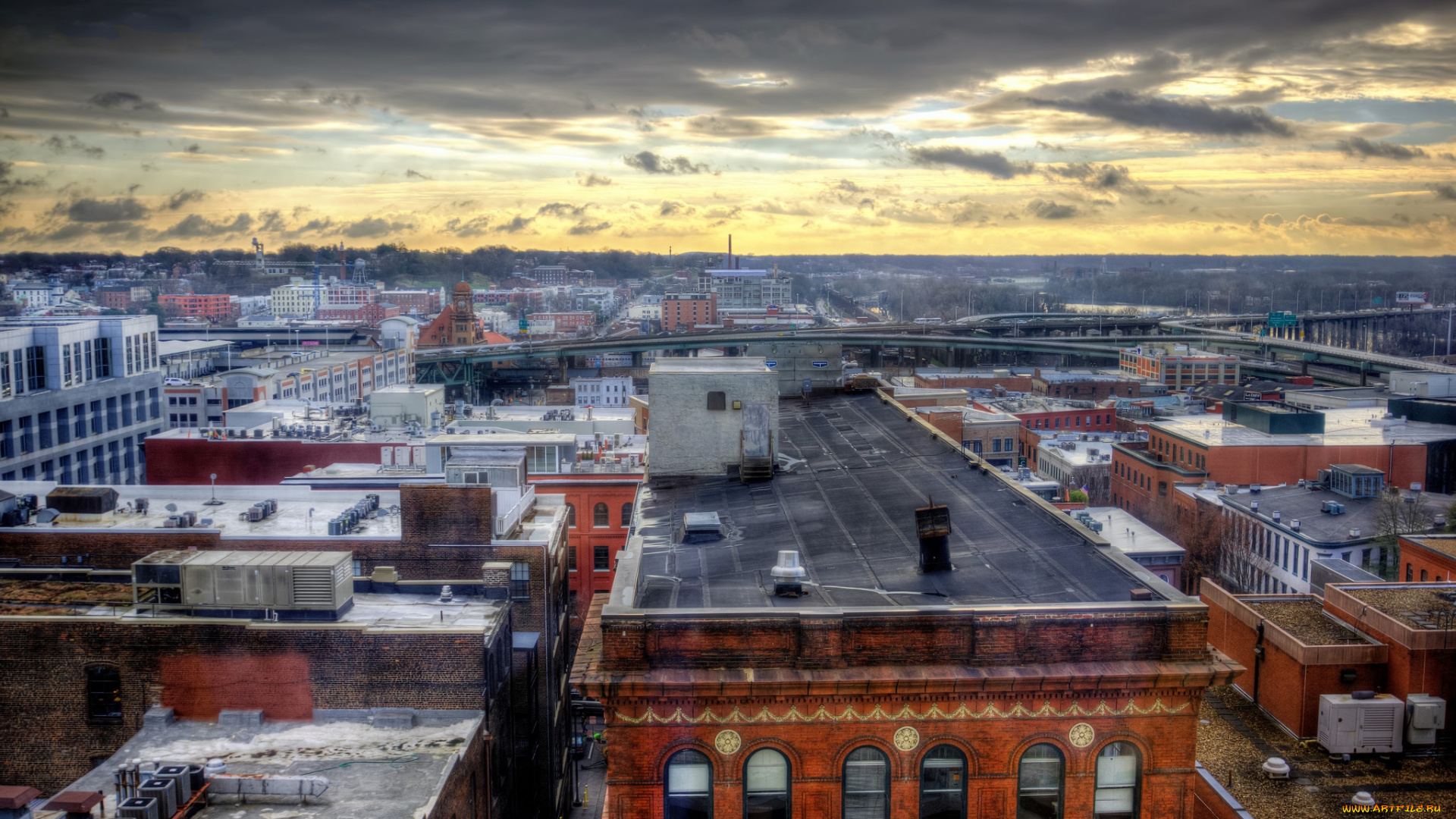 ричмонд, города, -, панорамы, сша, здания, richmond, virginia, вирджиния, город, usa, cityscape, hdr