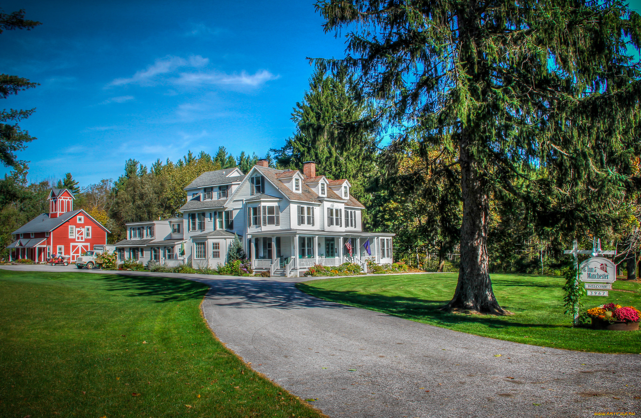 города, -, панорамы, простор