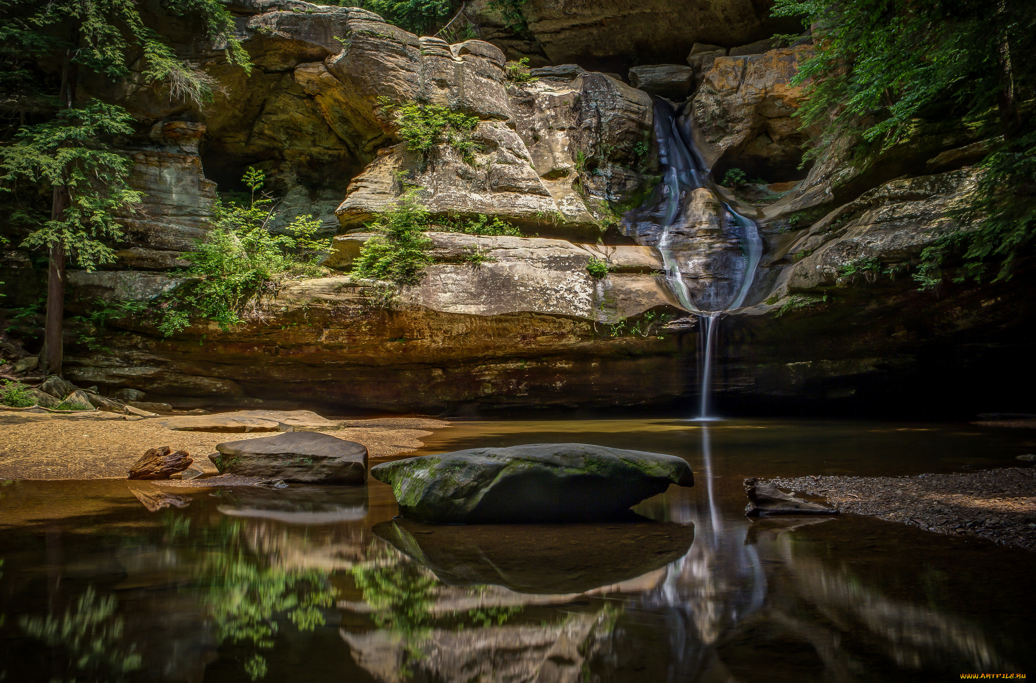 природа, водопады, простор