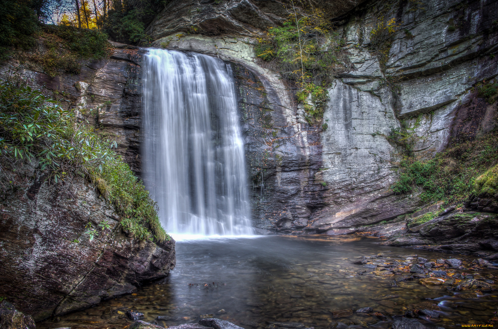природа, водопады, простор
