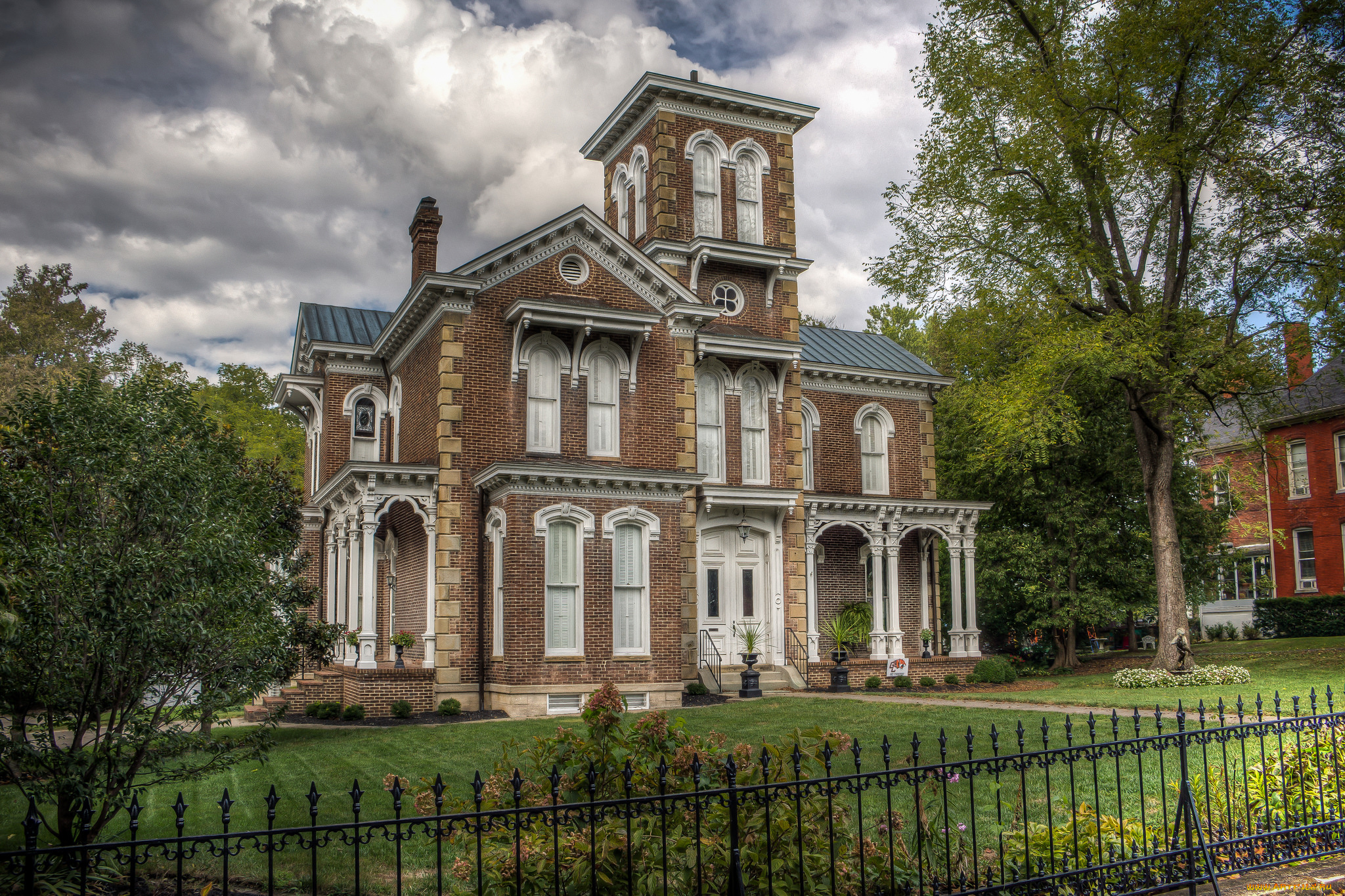 города, -, здания, , дома, простор