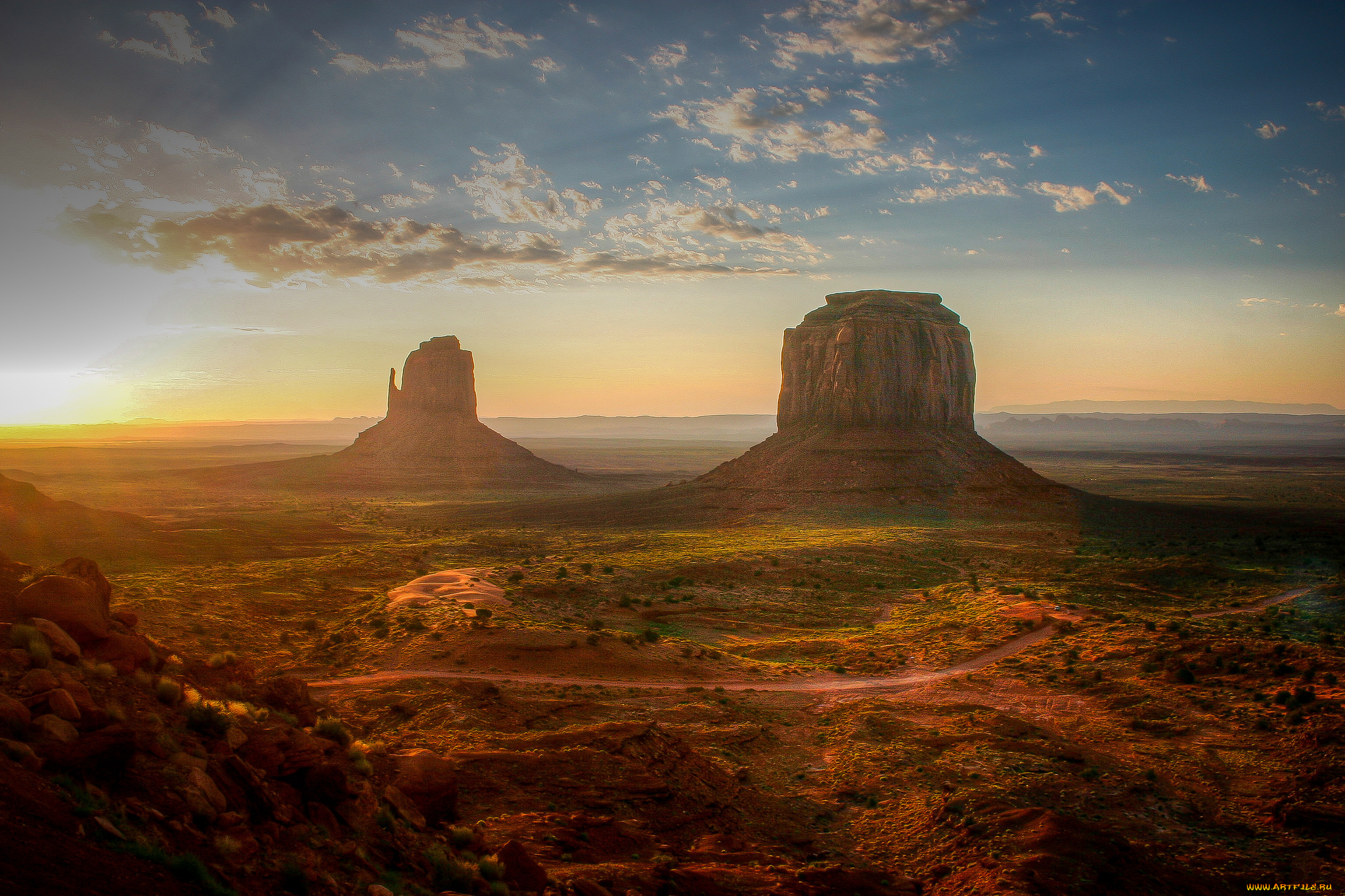 природа, пустыни, простор