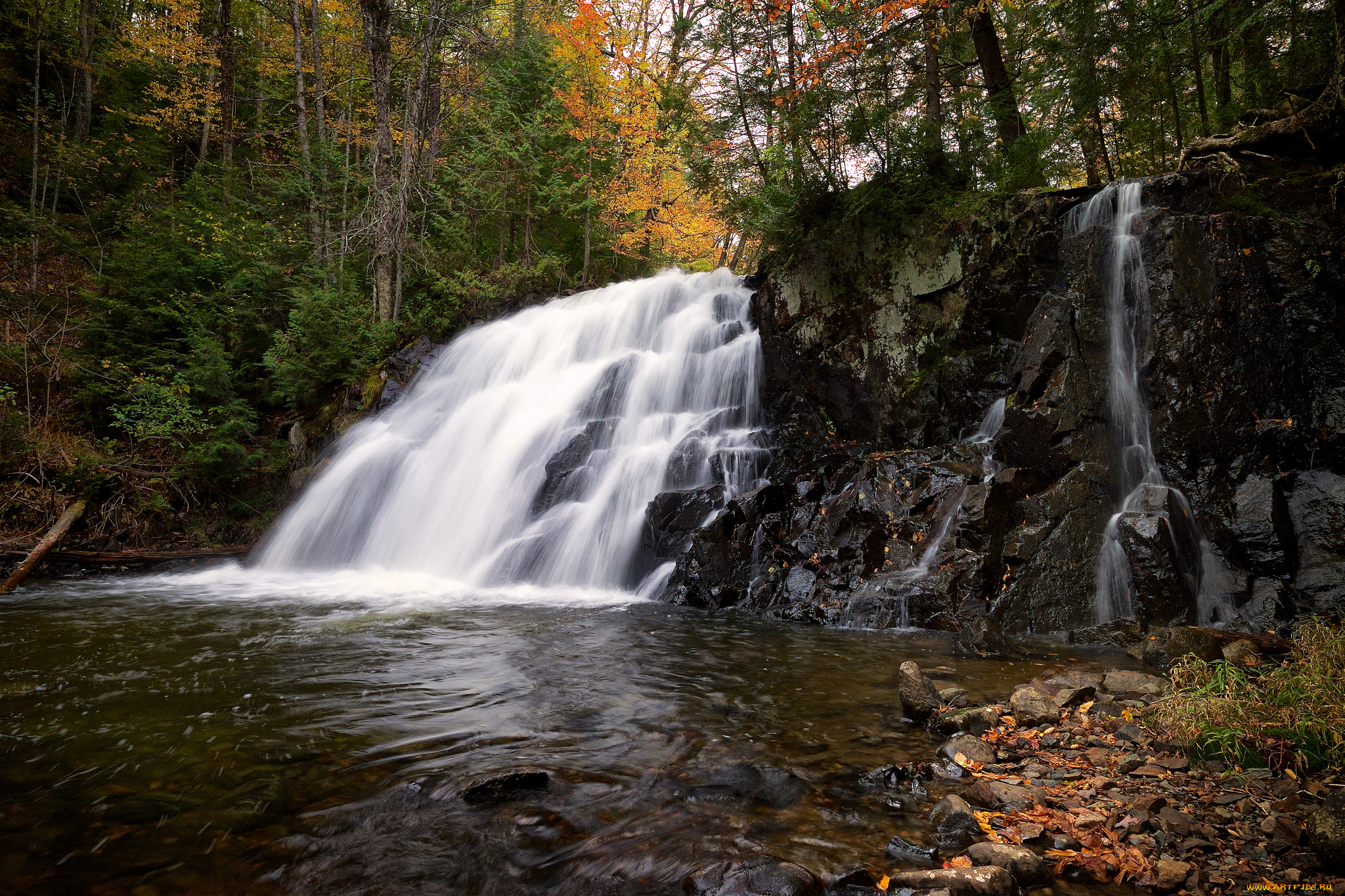 природа, водопады, простор