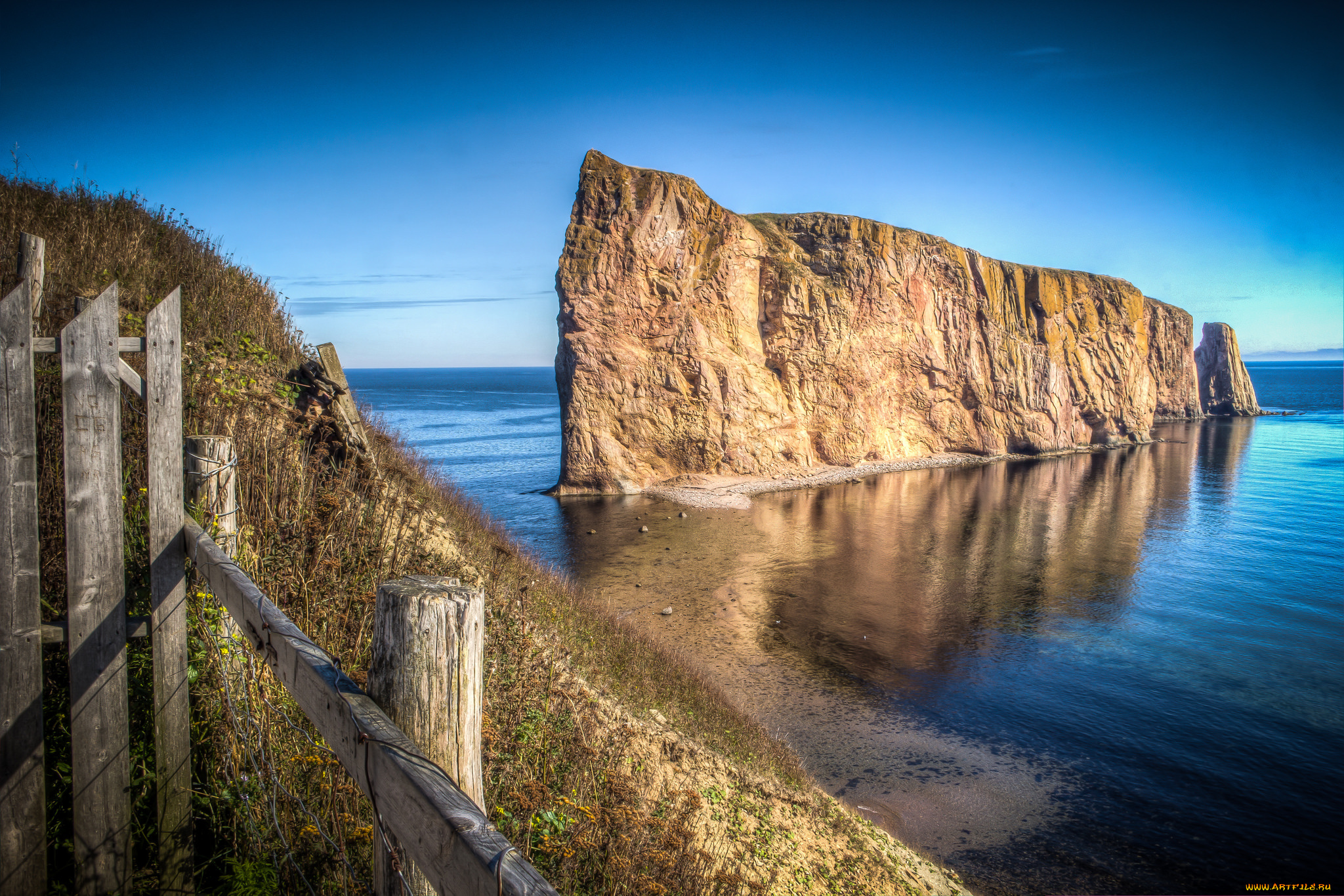 природа, побережье, простор