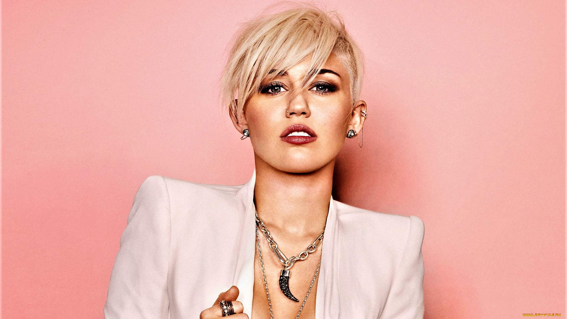 музыка, miley, cyrus, жакет, актриса, певица, блондинка, украшения