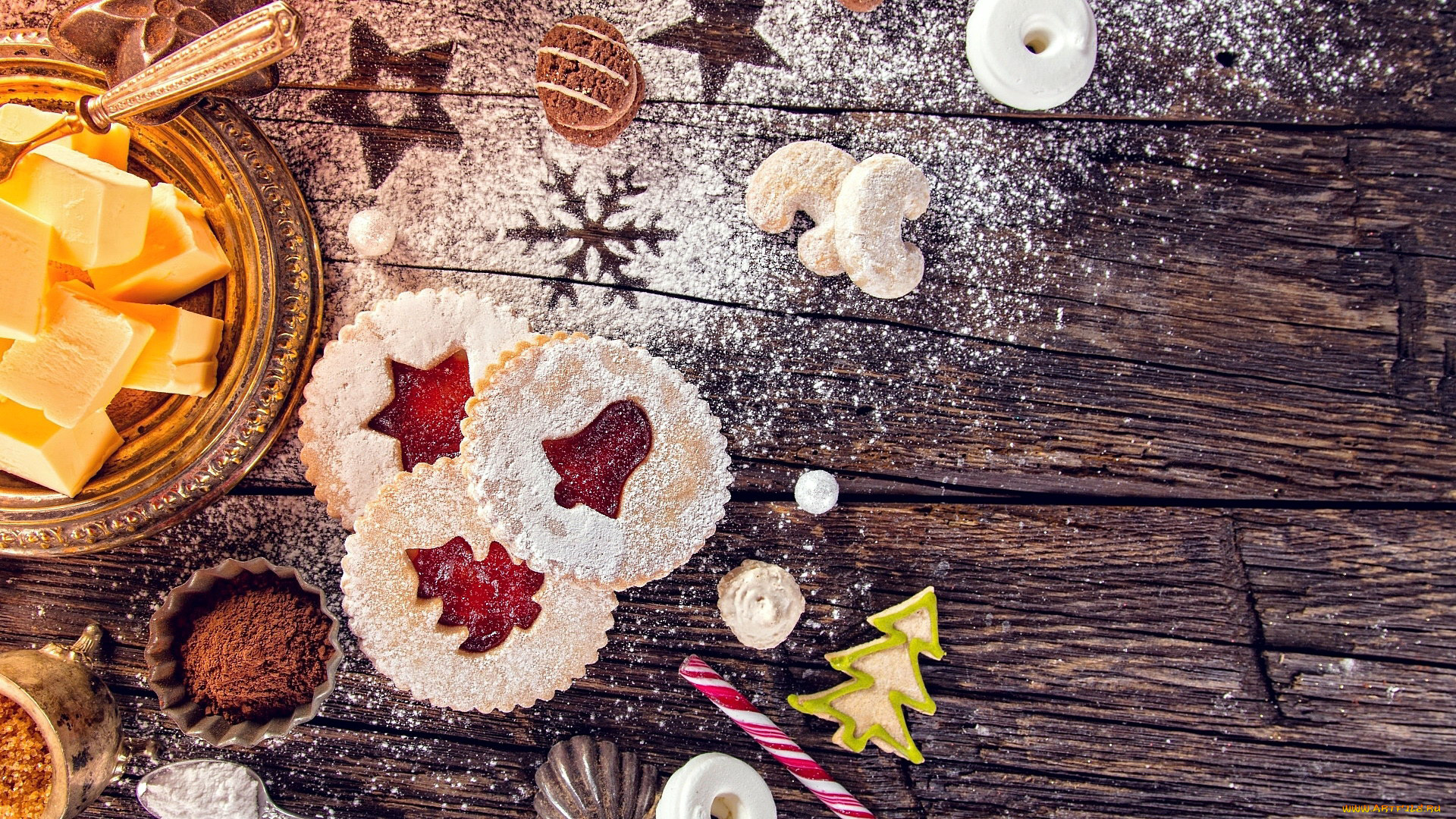 праздничные, угощения, печенье