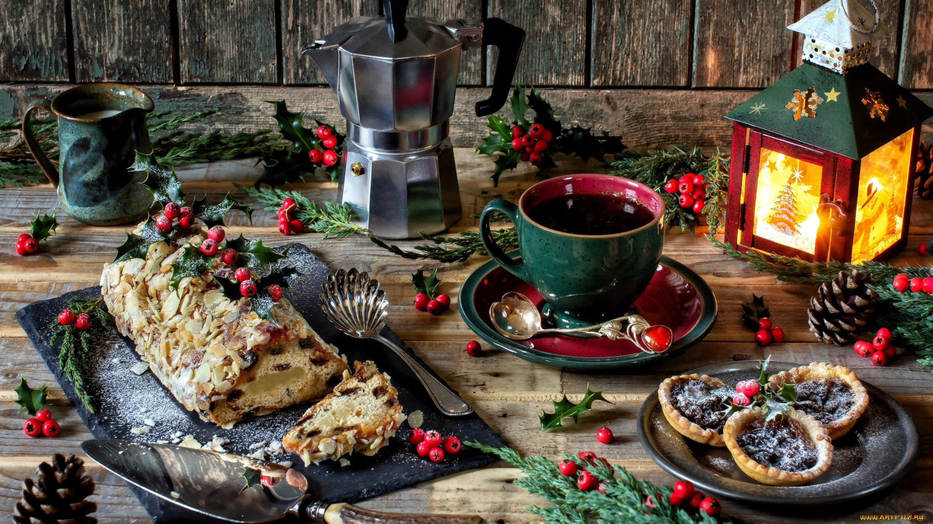 праздничные, угощения, пирог