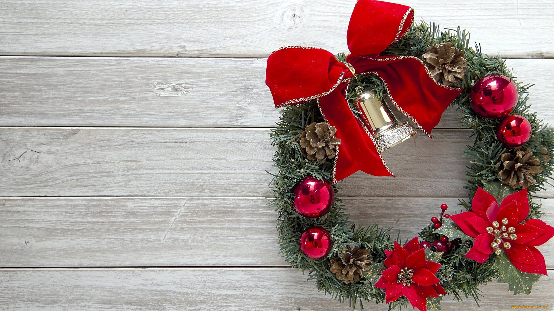 праздничные, украшения, колокольчик, венок