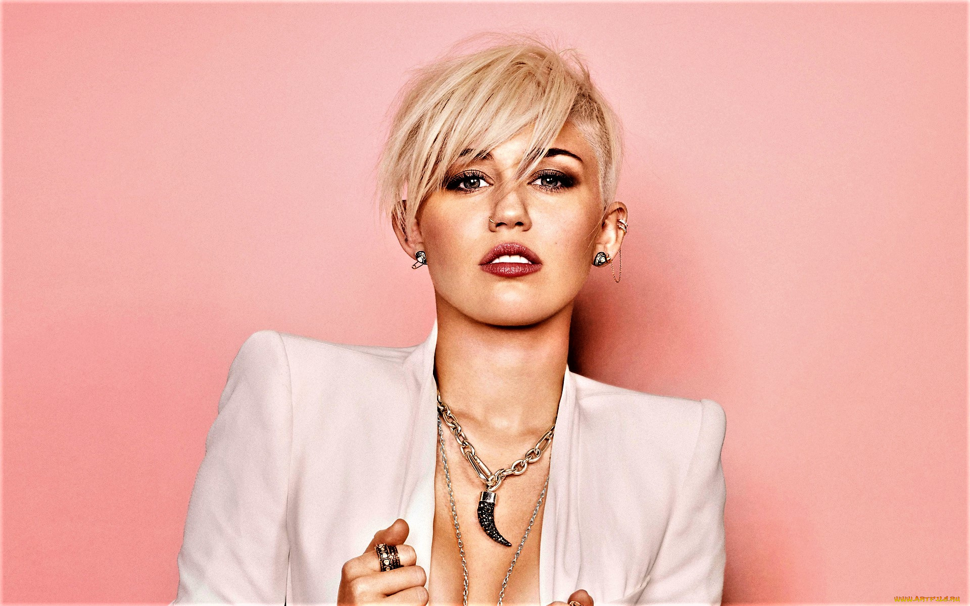 музыка, miley, cyrus, жакет, актриса, певица, блондинка, украшения