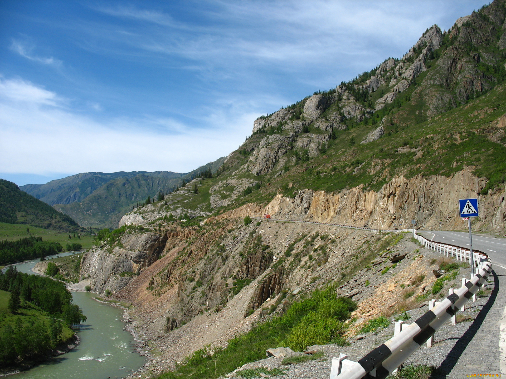перевал, чике, таман, горный, алтай, природа, дороги, чике, таман, перевал, горный, алтай, чуя, река, россия, дорога